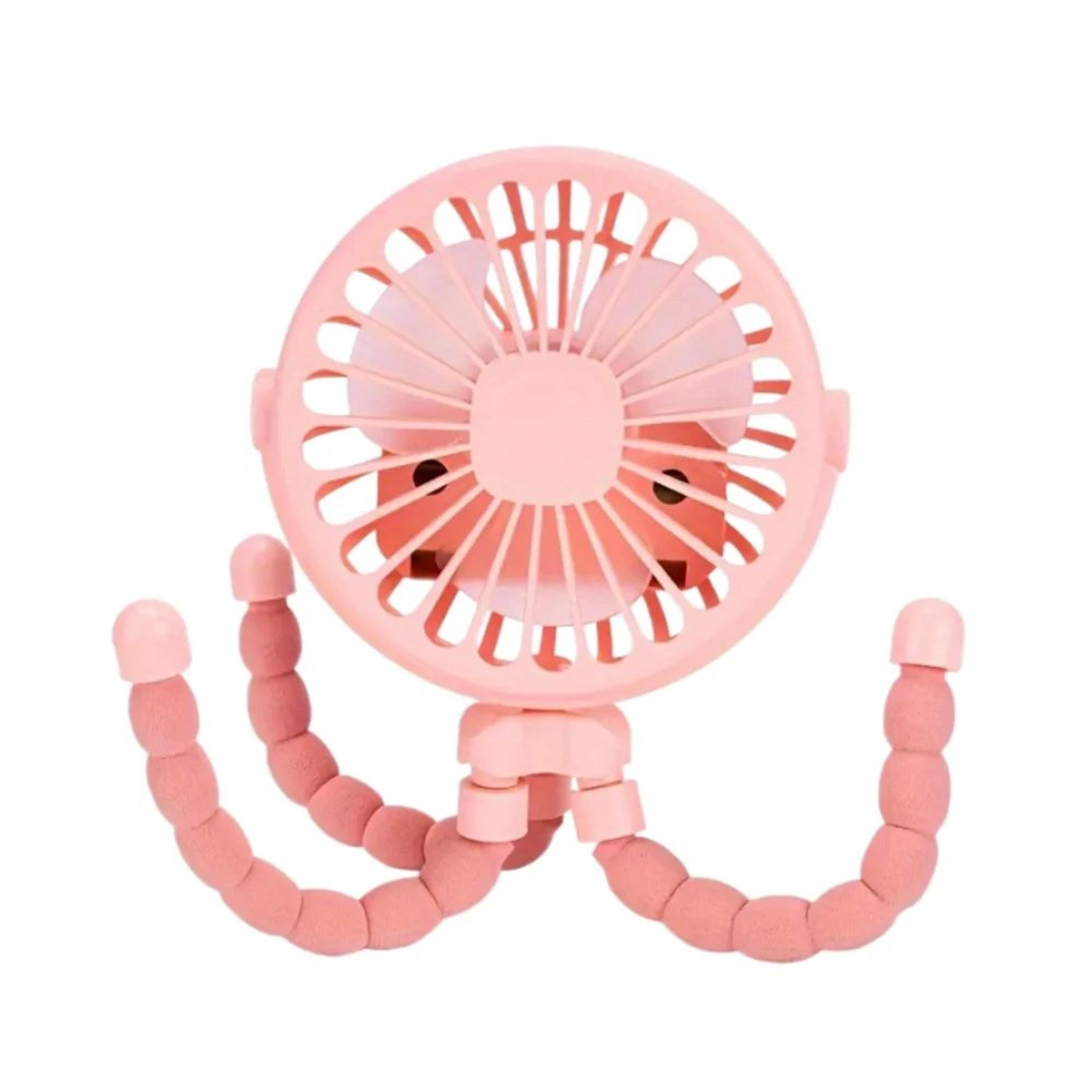 Portable Tripod Fan  USB Rechargeable Mini Fan With Flexible Legs And 3 Speeds For Strollers Travel 8