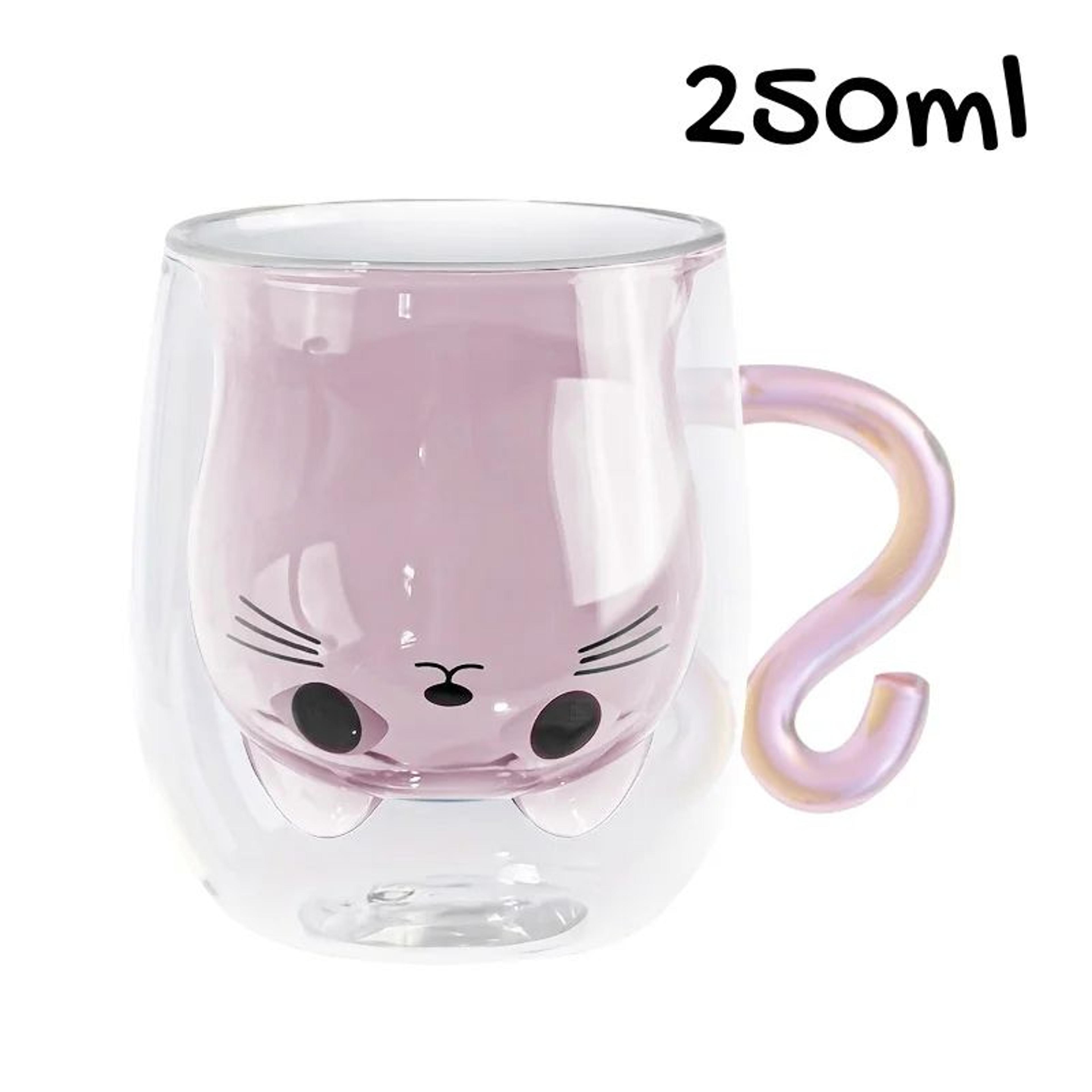 Cute Cat Glass Mug  DoubleWalled HeatResistant Coffee And Milk Cup For Cozy Sips Home Drinkware And 8