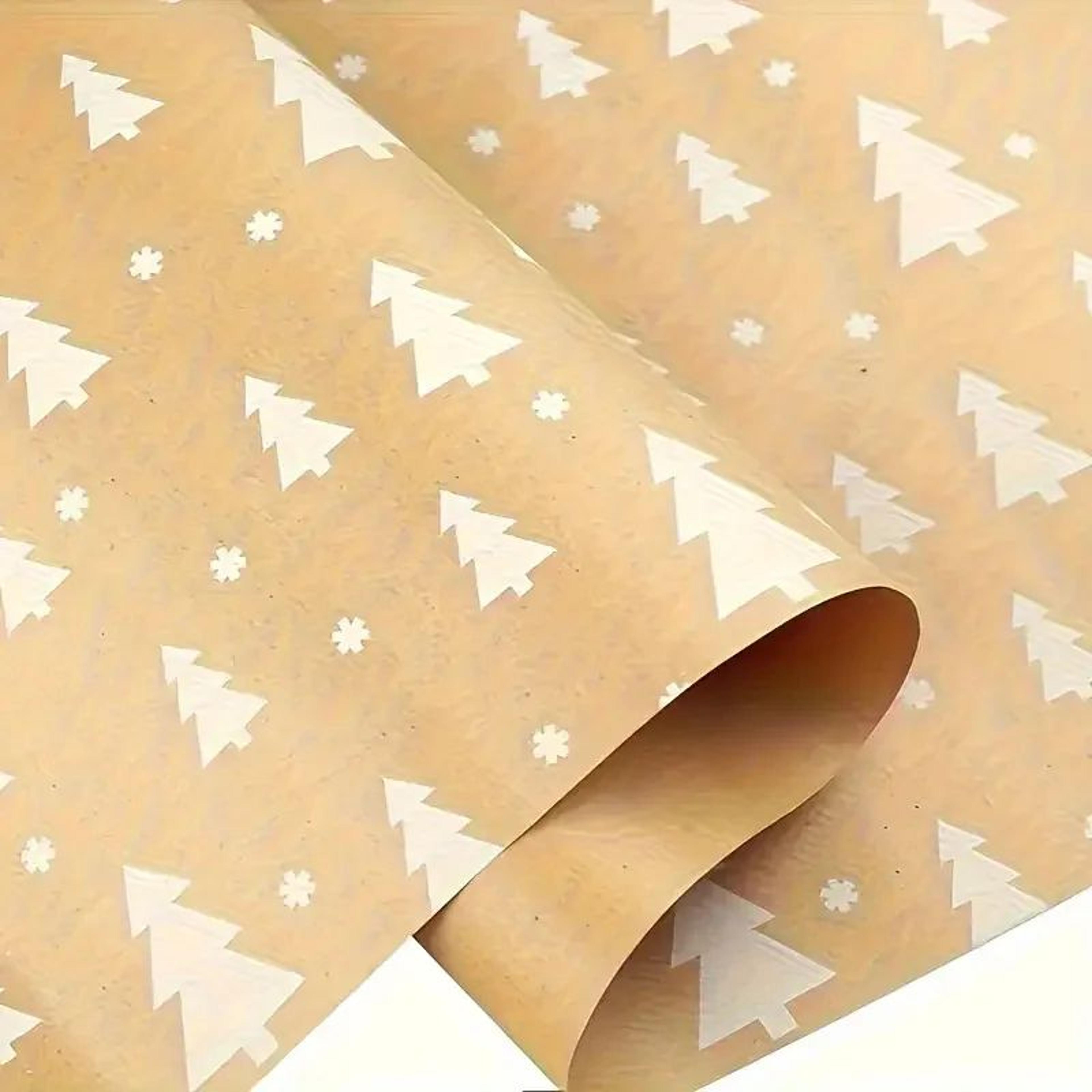 Christmas Gift Wrapping Paper  169 X 590 In Roll With Snowflake And Tree Patterns For Festive Holid 4