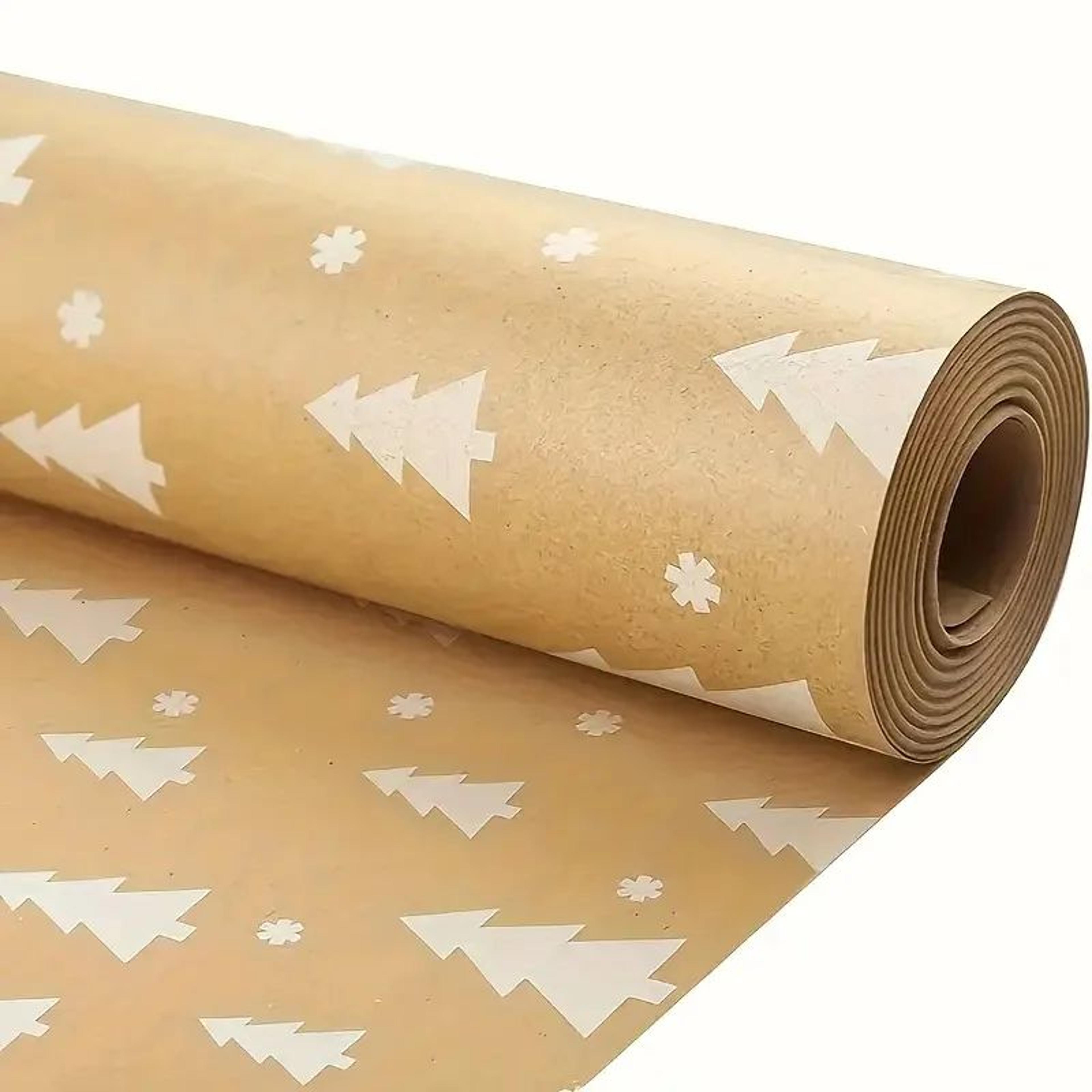 Christmas Gift Wrapping Paper  169 X 590 In Roll With Snowflake And Tree Patterns For Festive Holid 5