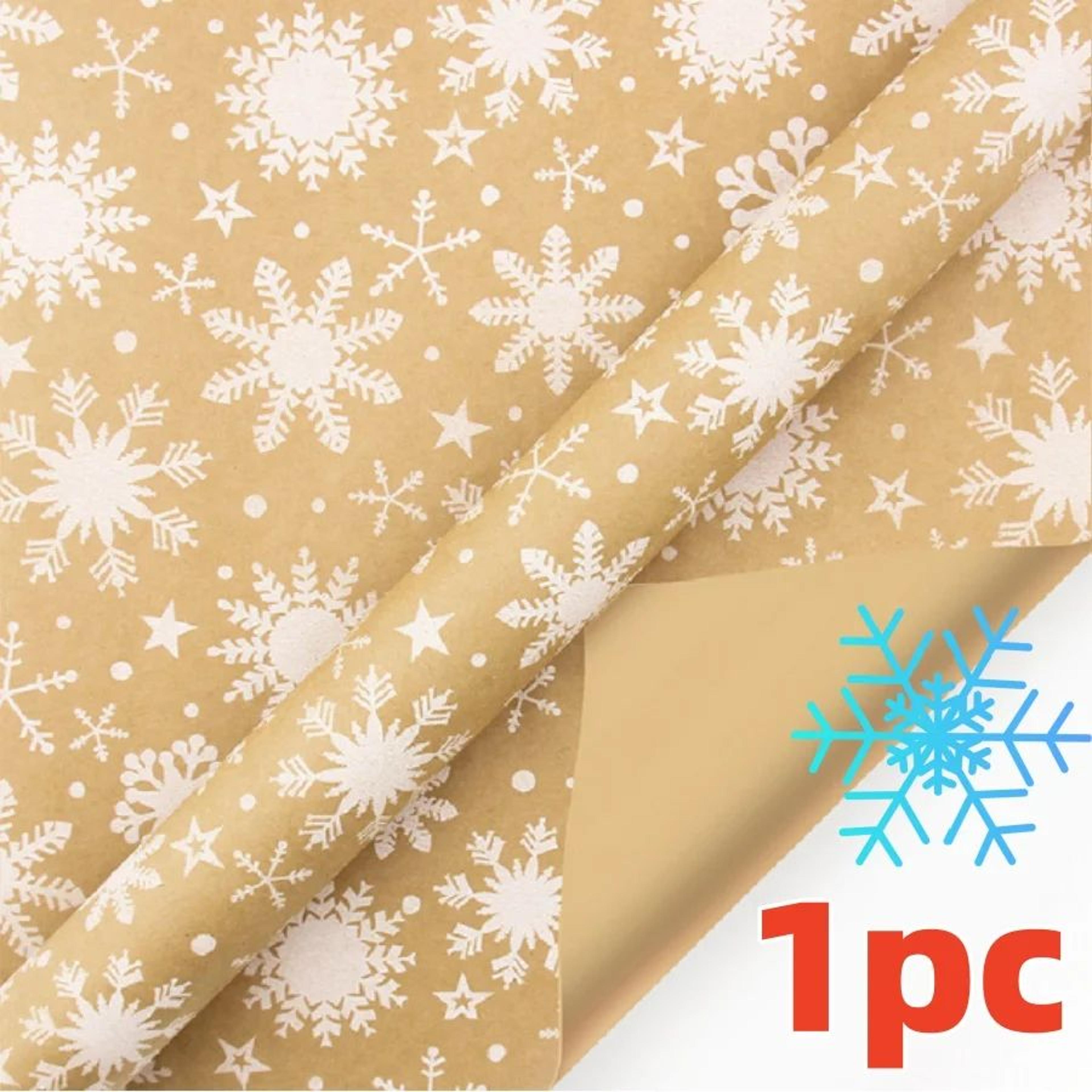 Christmas Gift Wrapping Paper  169 X 590 In Roll With Snowflake And Tree Patterns For Festive Holid 6