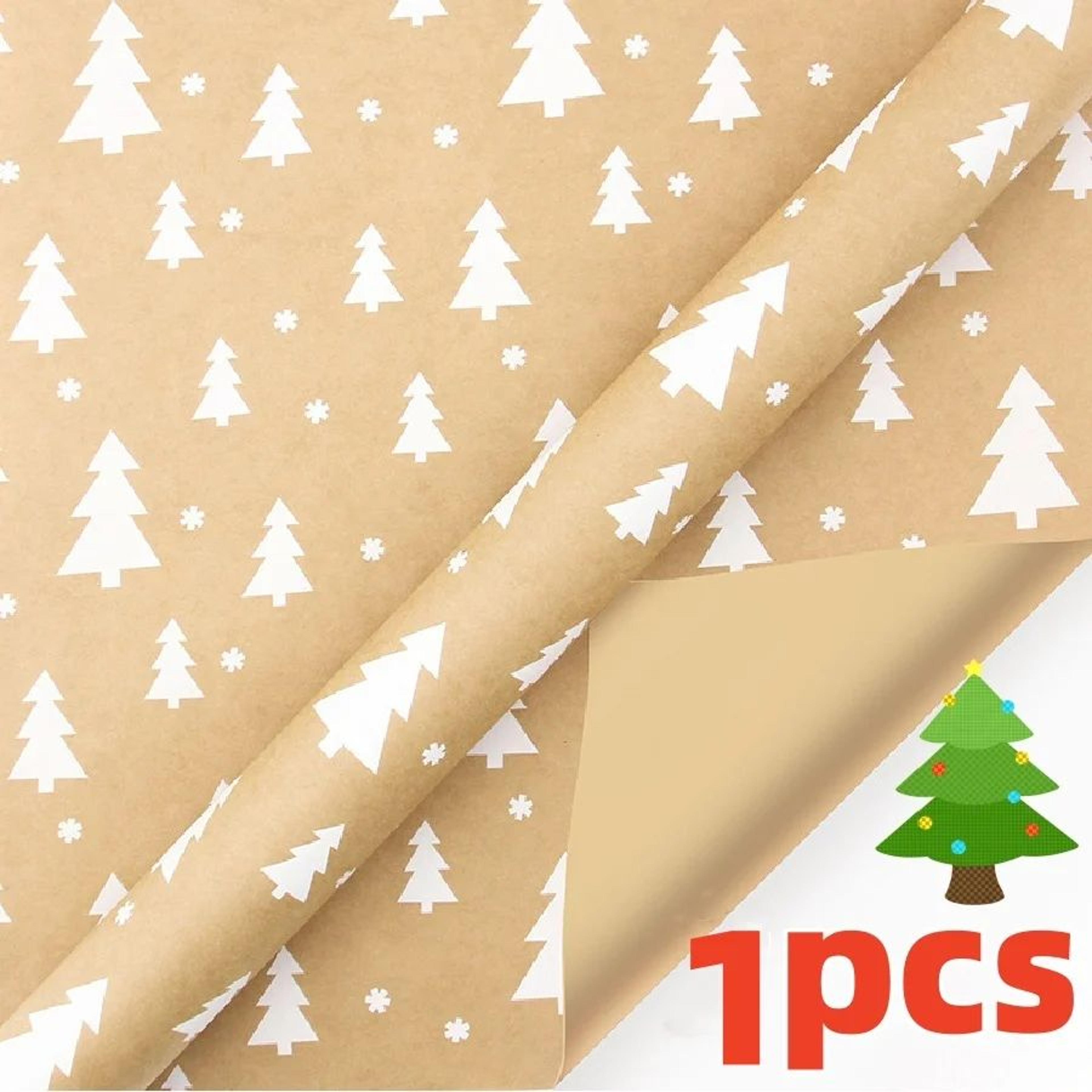 Christmas Gift Wrapping Paper  169 X 590 In Roll With Snowflake And Tree Patterns For Festive Holid 10