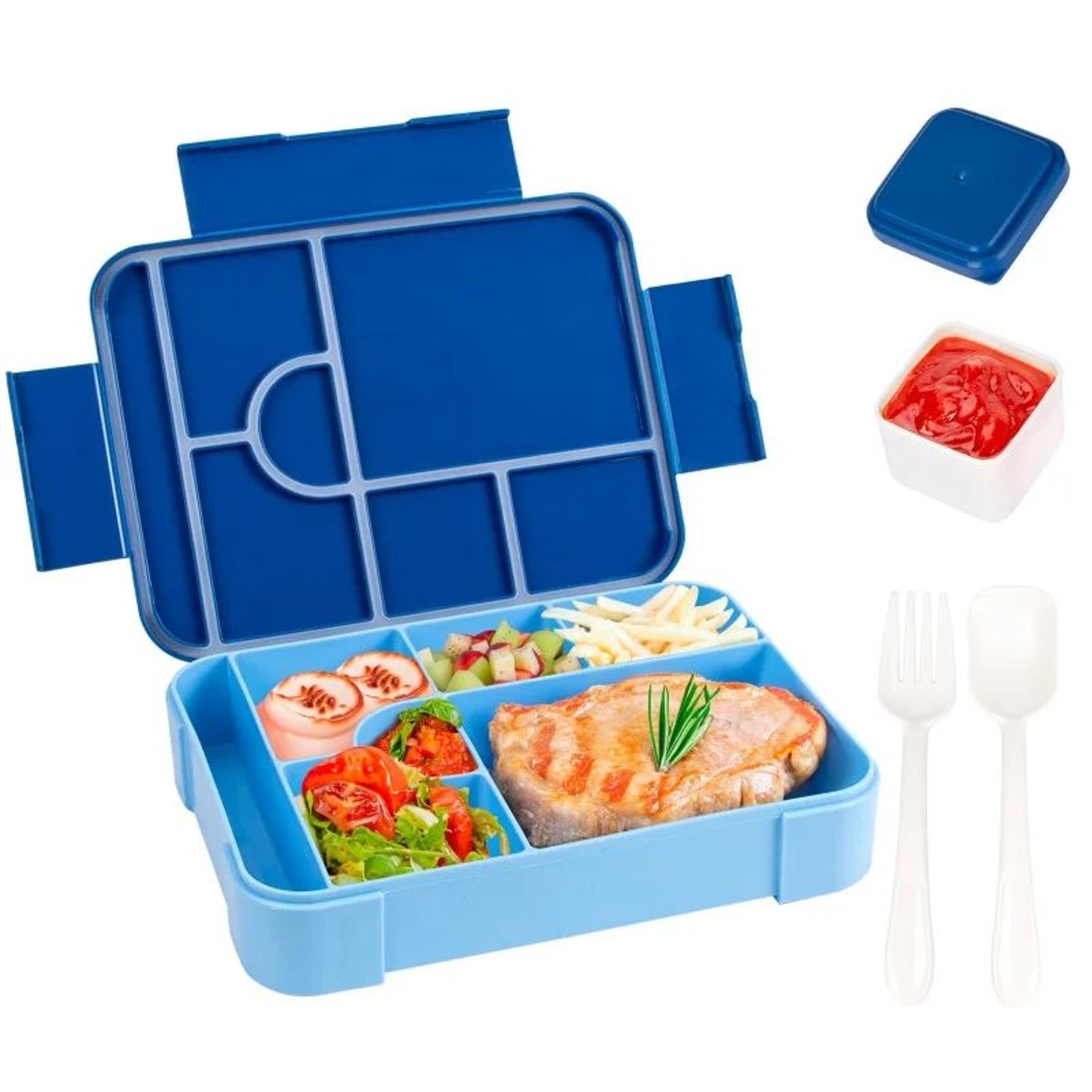 Divided Bento Lunch Box  Leakproof Food Container With Fork  Spoon For School Meals Camping  Meal P 12