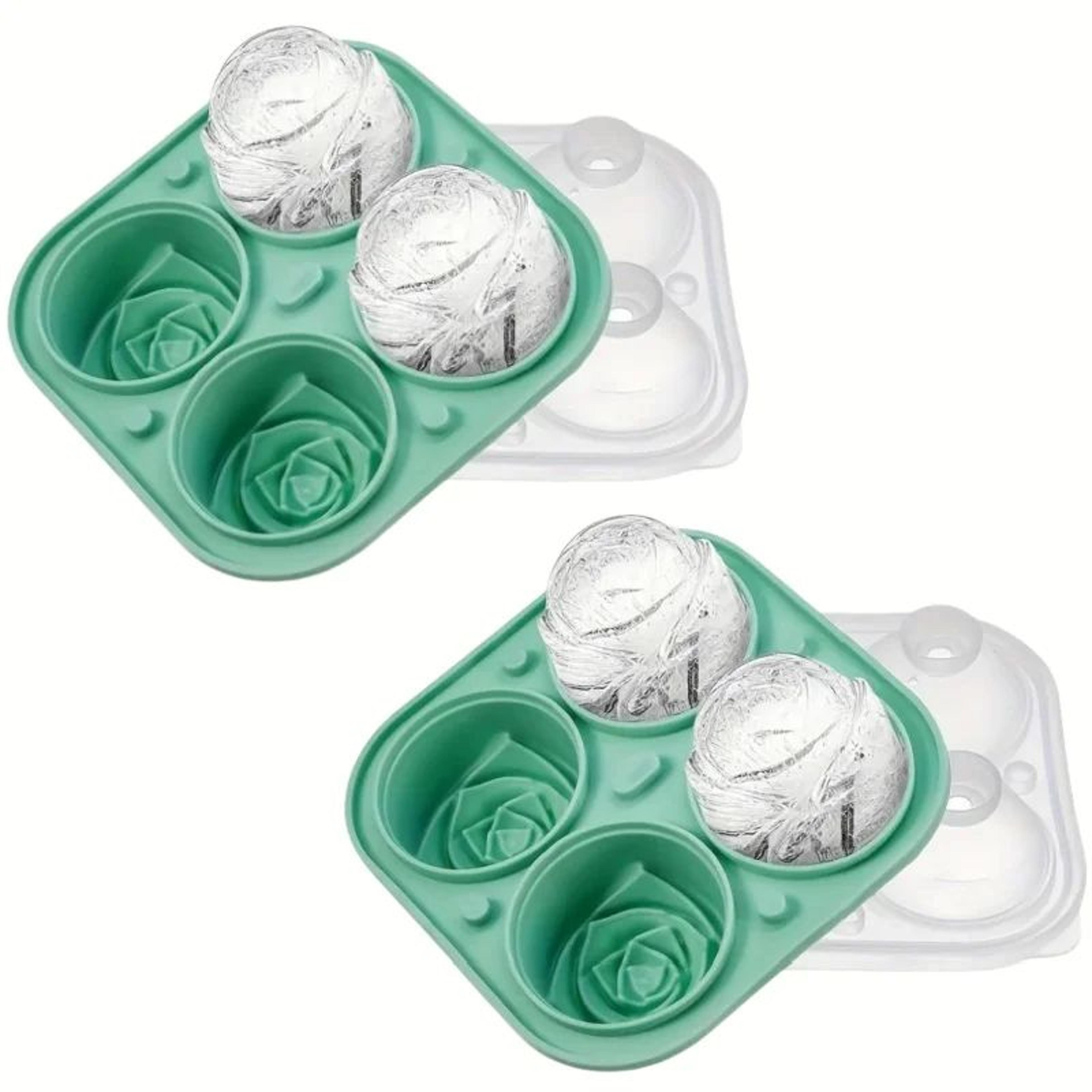 Rose Ice Cube Mold  Reusable FoodGrade Silicone Tray For Easy Release Elegant Summer Drinks And Dec 10