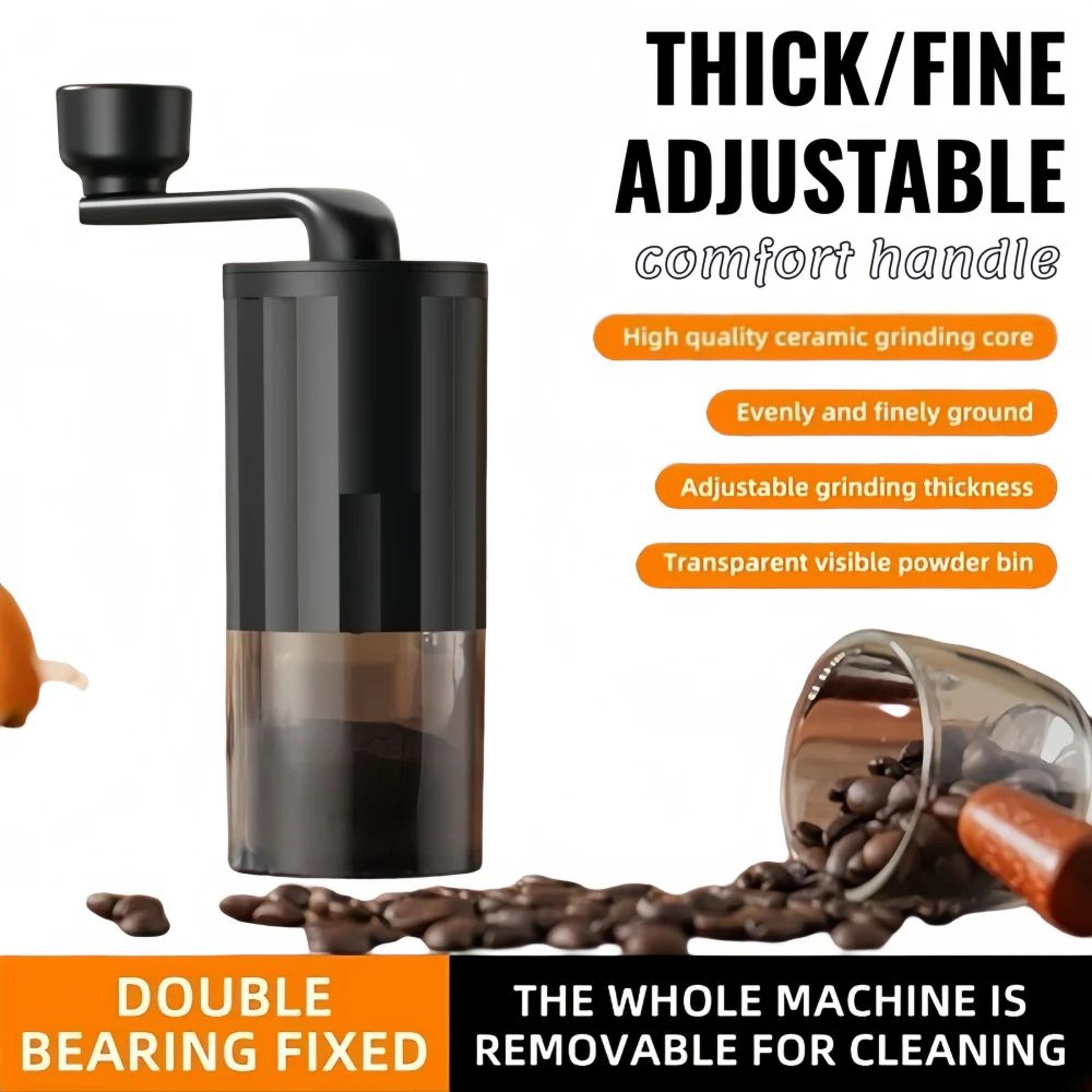 Manual Coffee Grinder  Retro HandCrank Ceramic Core Grinder With Adjustable Coarseness For Fresh Co 0