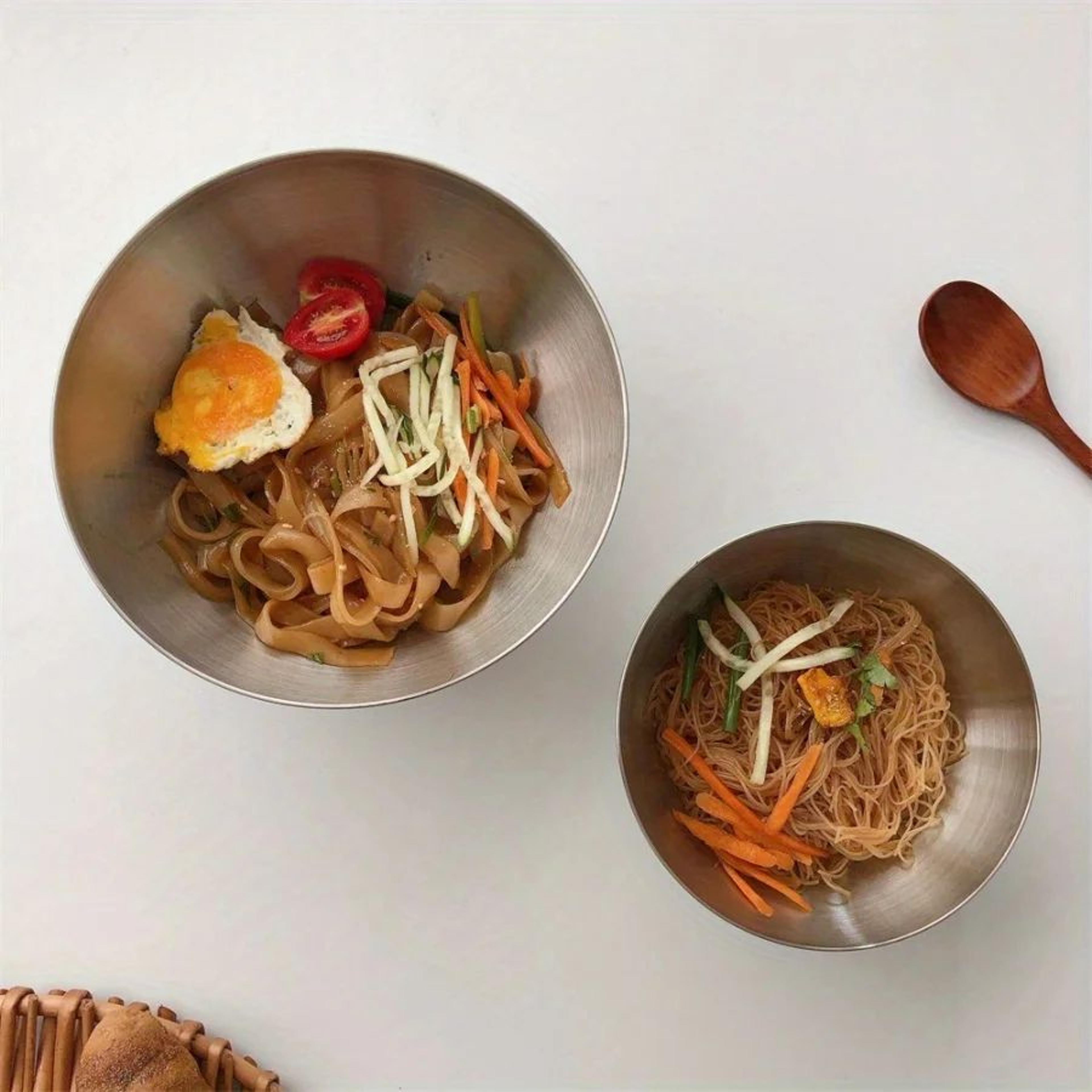 Stainless Steel Bowl Set  Large Capacity Bowls With Scale Lines For Easy Food Prep Salads Storage   5