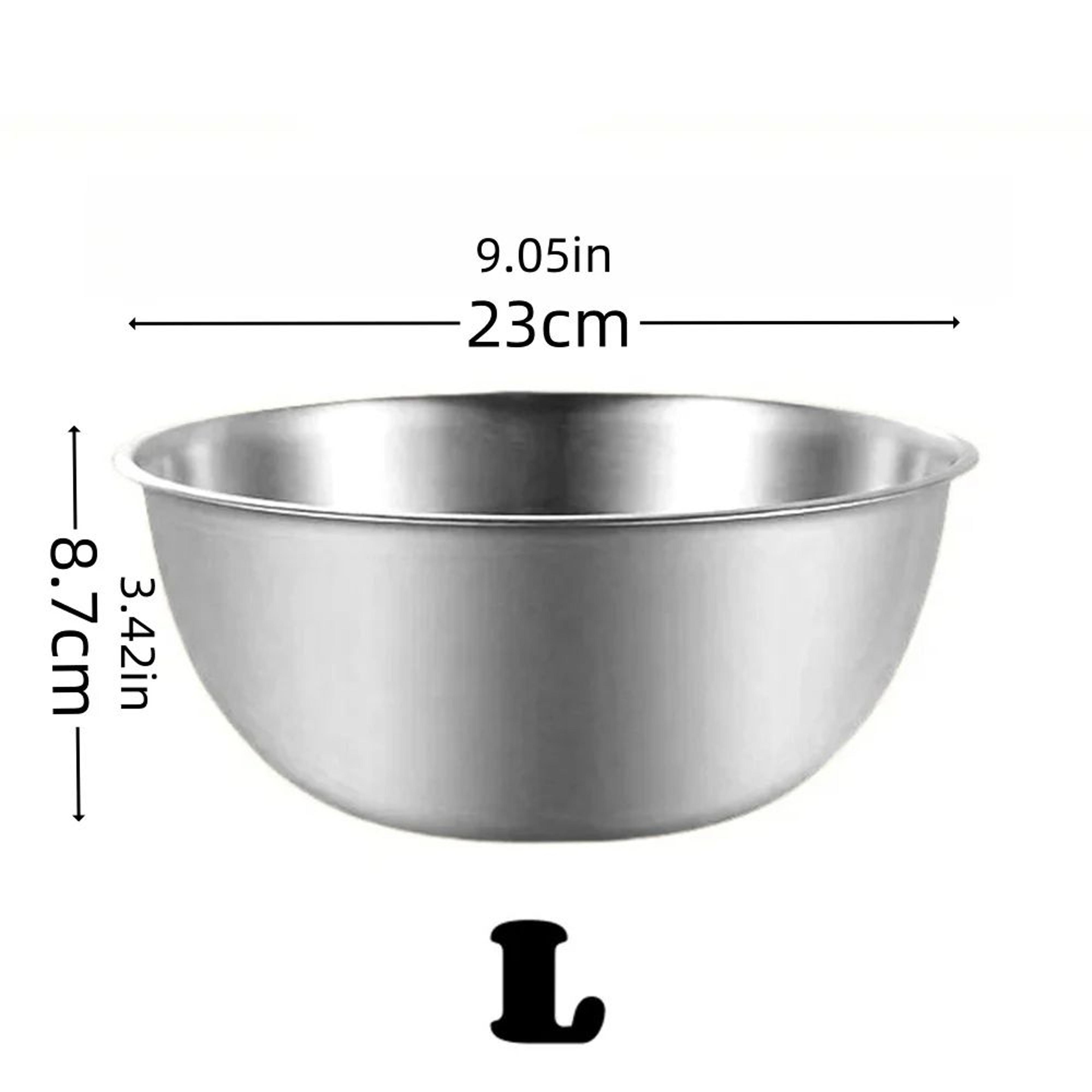 Stainless Steel Bowl Set  Large Capacity Bowls With Scale Lines For Easy Food Prep Salads Storage   8