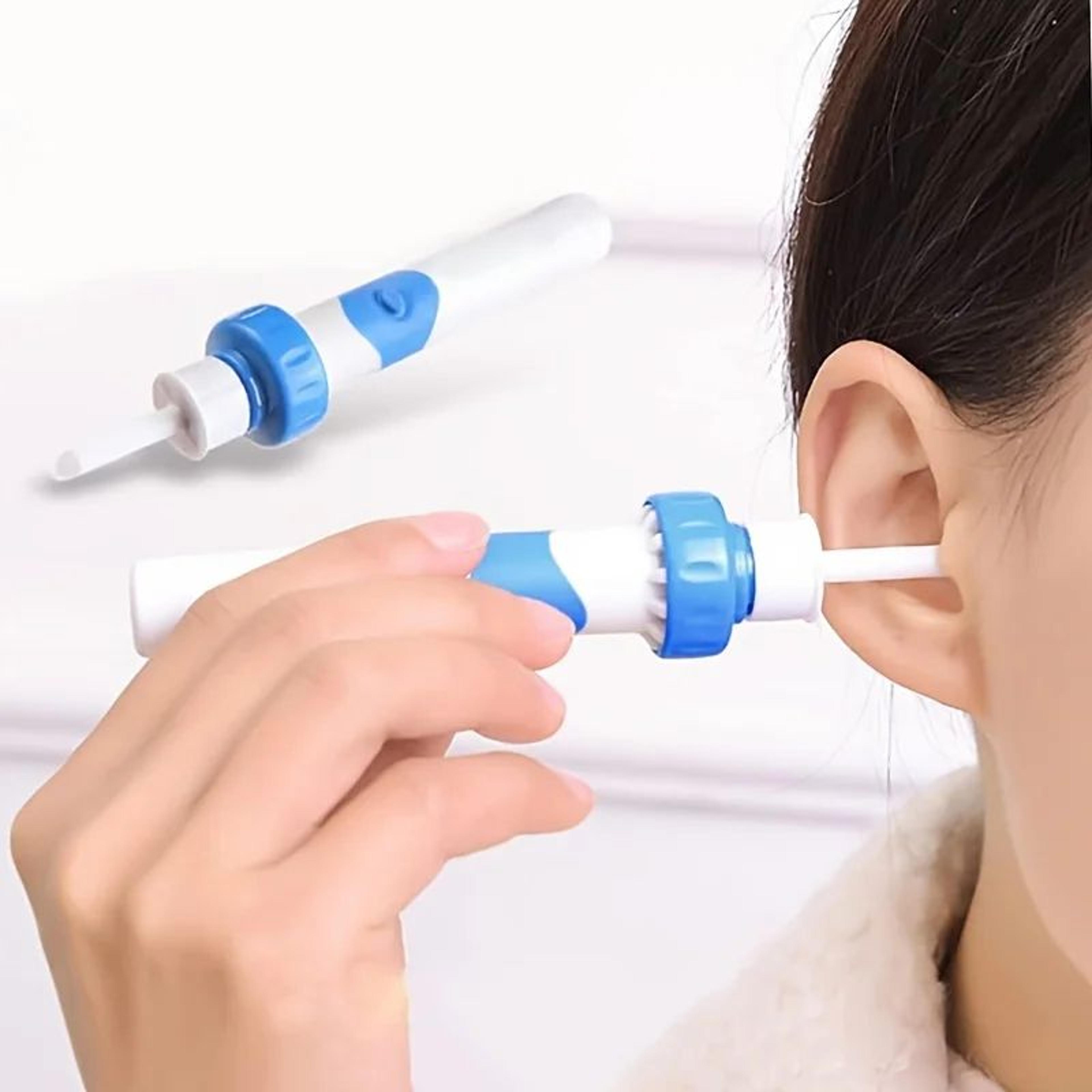 electric ear cleaner – wireless suction ear care accessory with a soft tip for personal grooming, battery not included