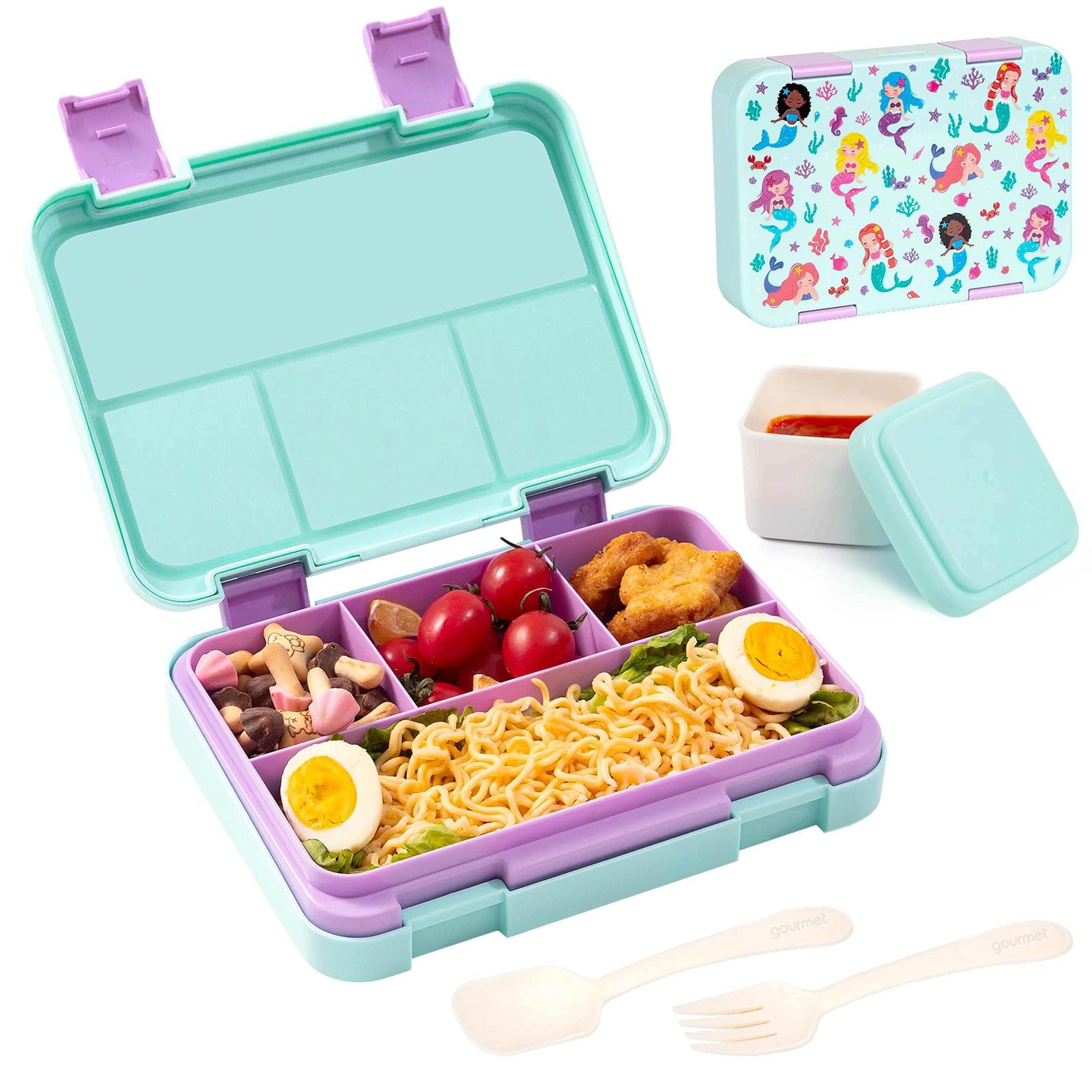 Cartoon Bento Lunch Box  3990 Fl Oz Leakproof Meal Container With Removable Dividers For School Wor 12