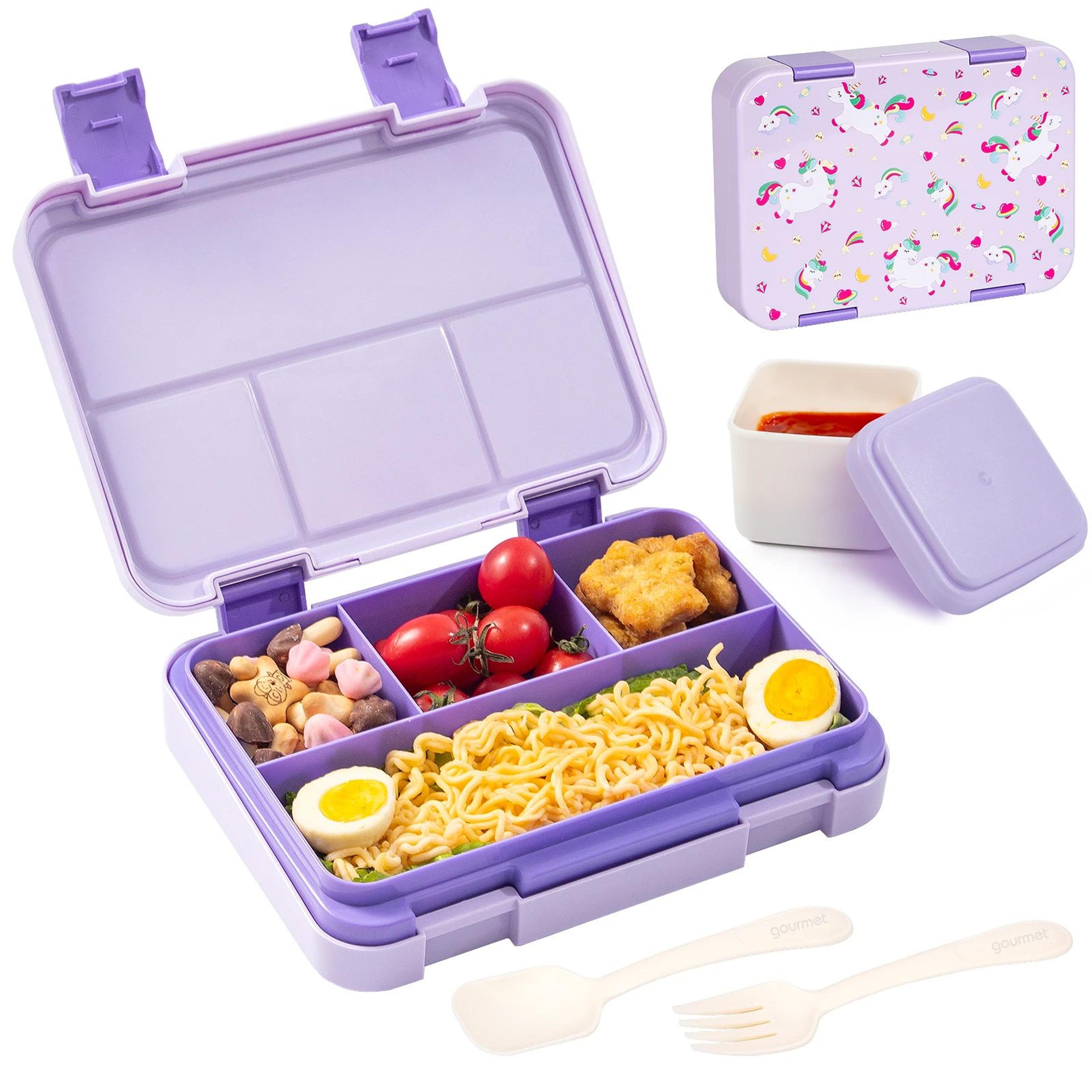 Cartoon Bento Lunch Box  3990 Fl Oz Leakproof Meal Container With Removable Dividers For School Wor 13