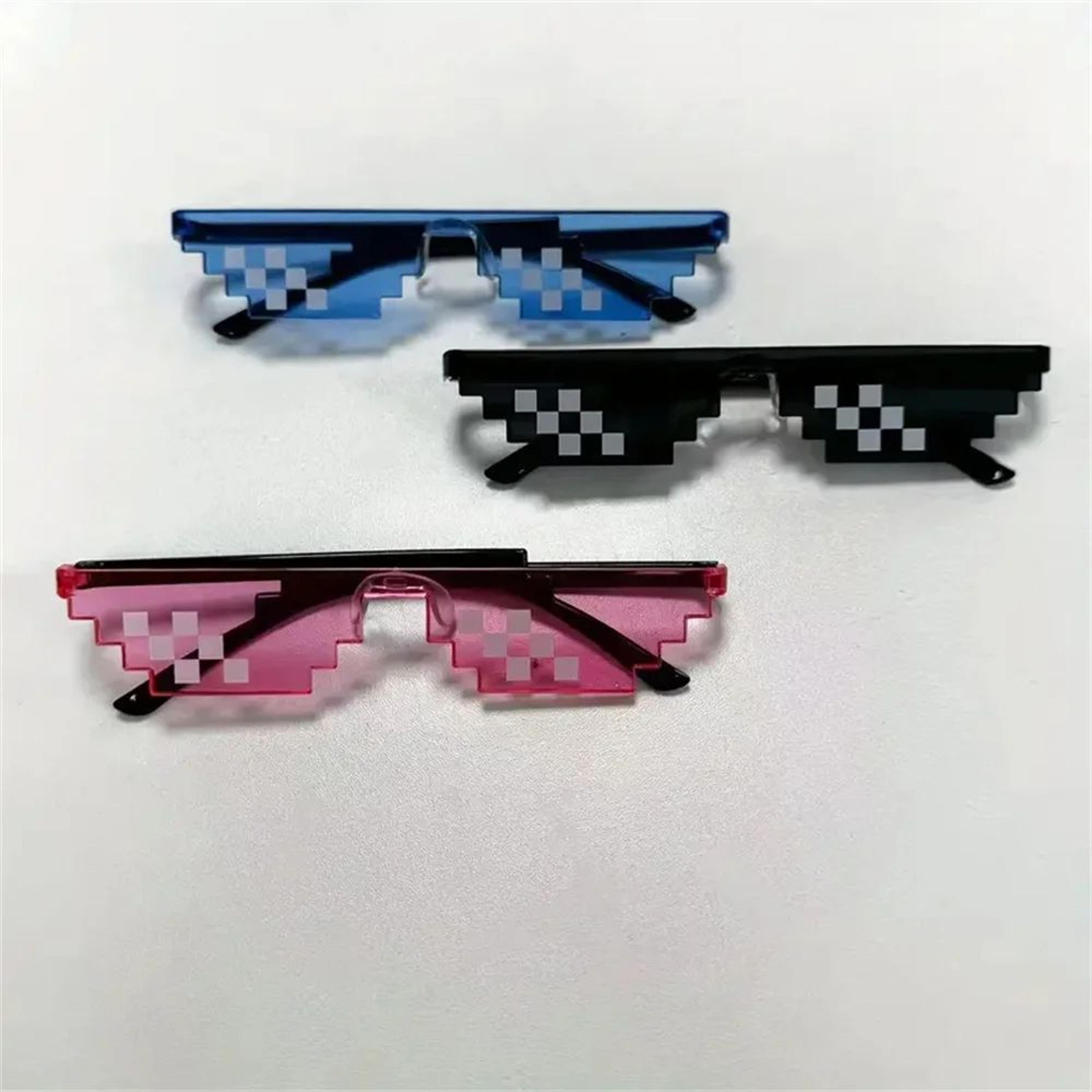 Pixel Party Glasses  Fun Mosaic Photo Props For Gamer Celebrations Anime Party Festivals And Creati 1