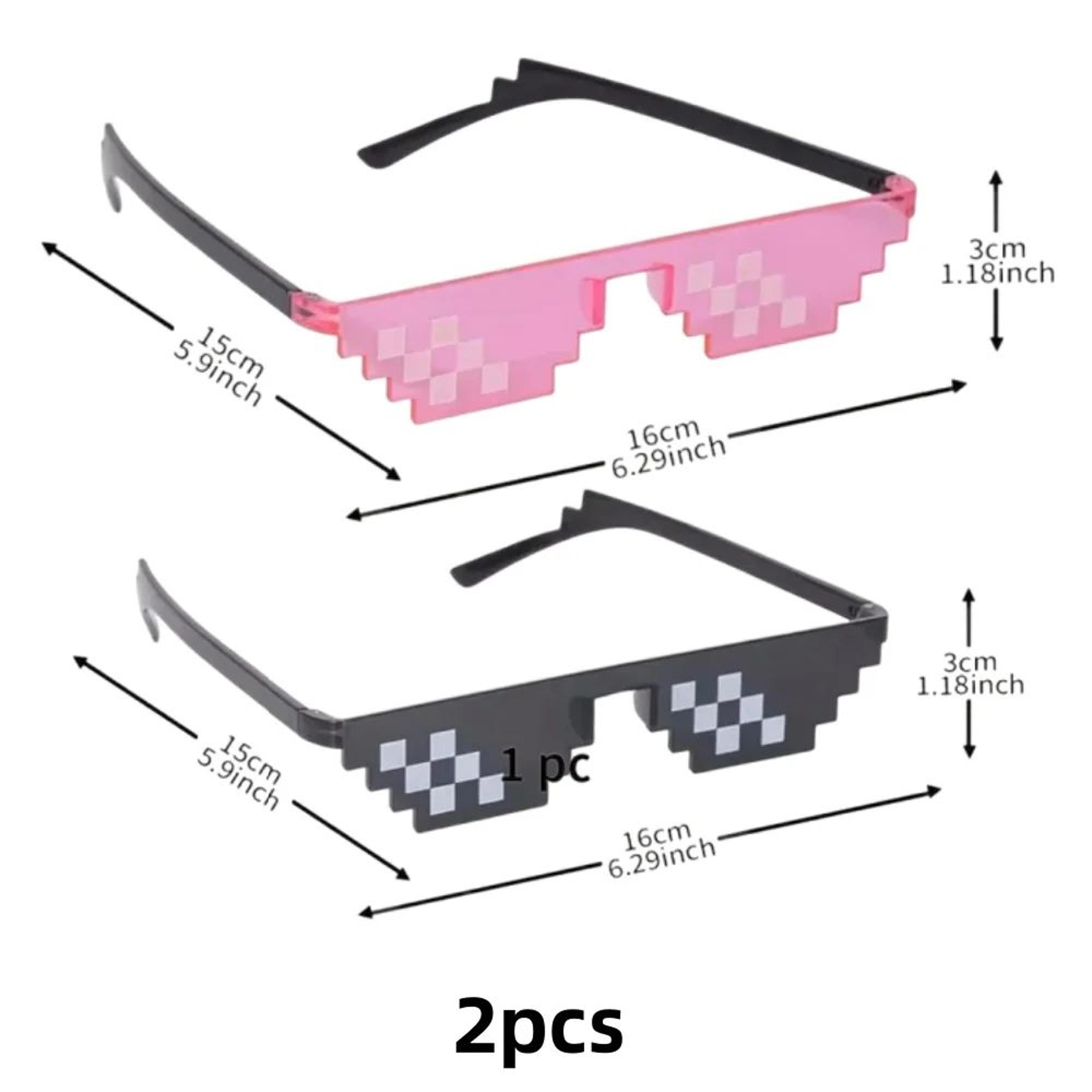 Pixel Party Glasses  Fun Mosaic Photo Props For Gamer Celebrations Anime Party Festivals And Creati 9