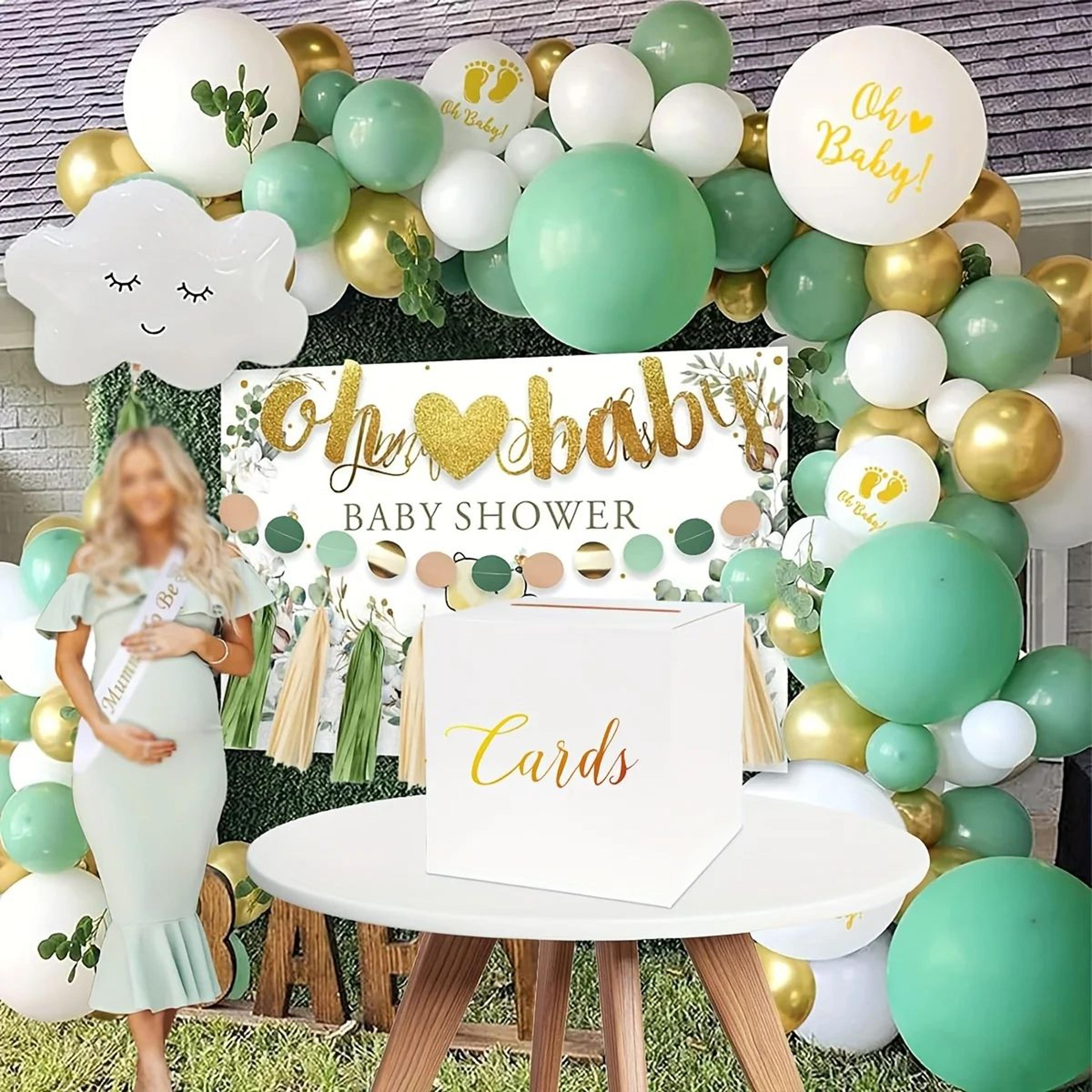 White Card Box  Gold Foil Design With 10 Cards For Wedding Receptions Baby Showers Voting Games And 3