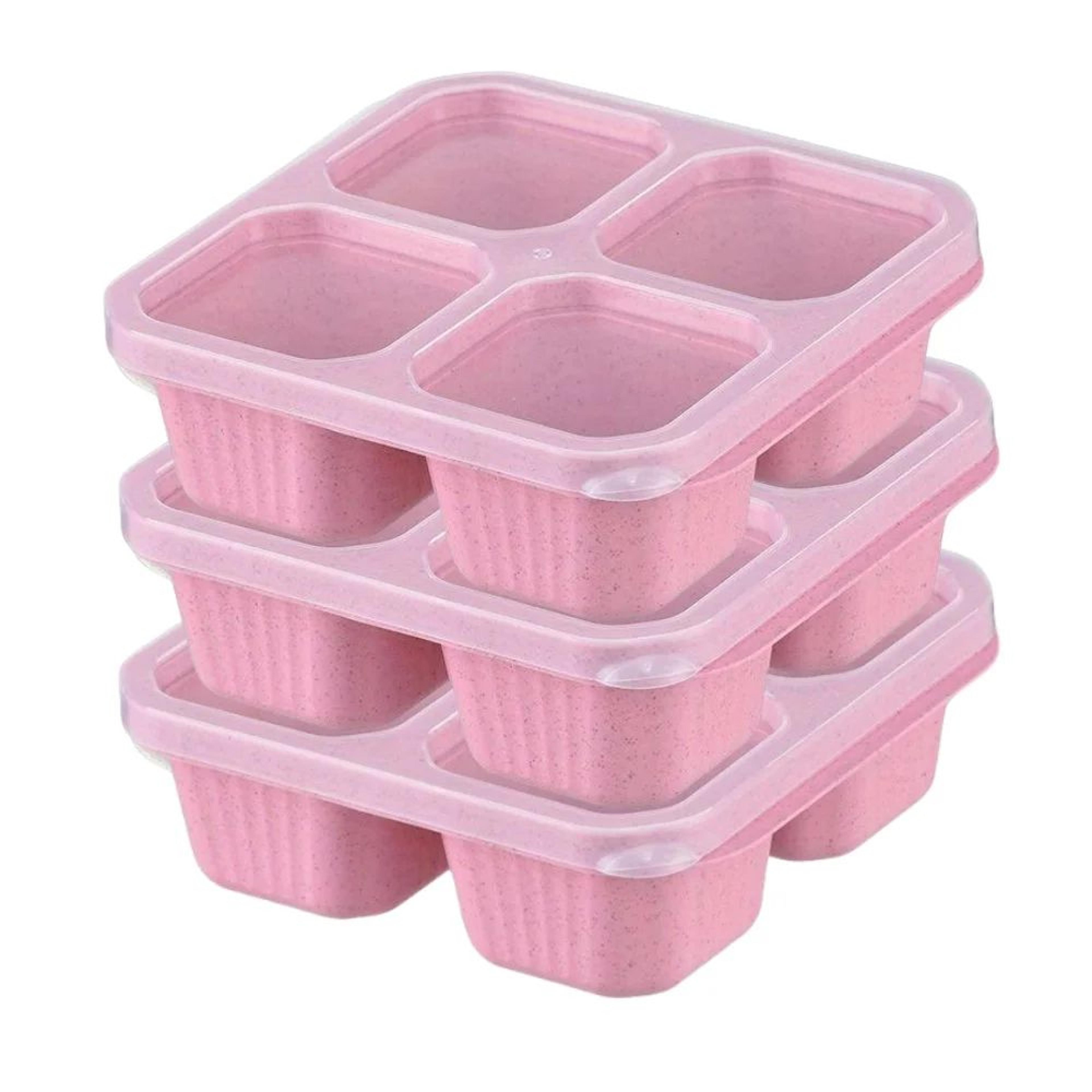 Bento Snack Box  BPAFree Reusable Lunch Container With Lid And 4 Compartments For Neat School Work  11