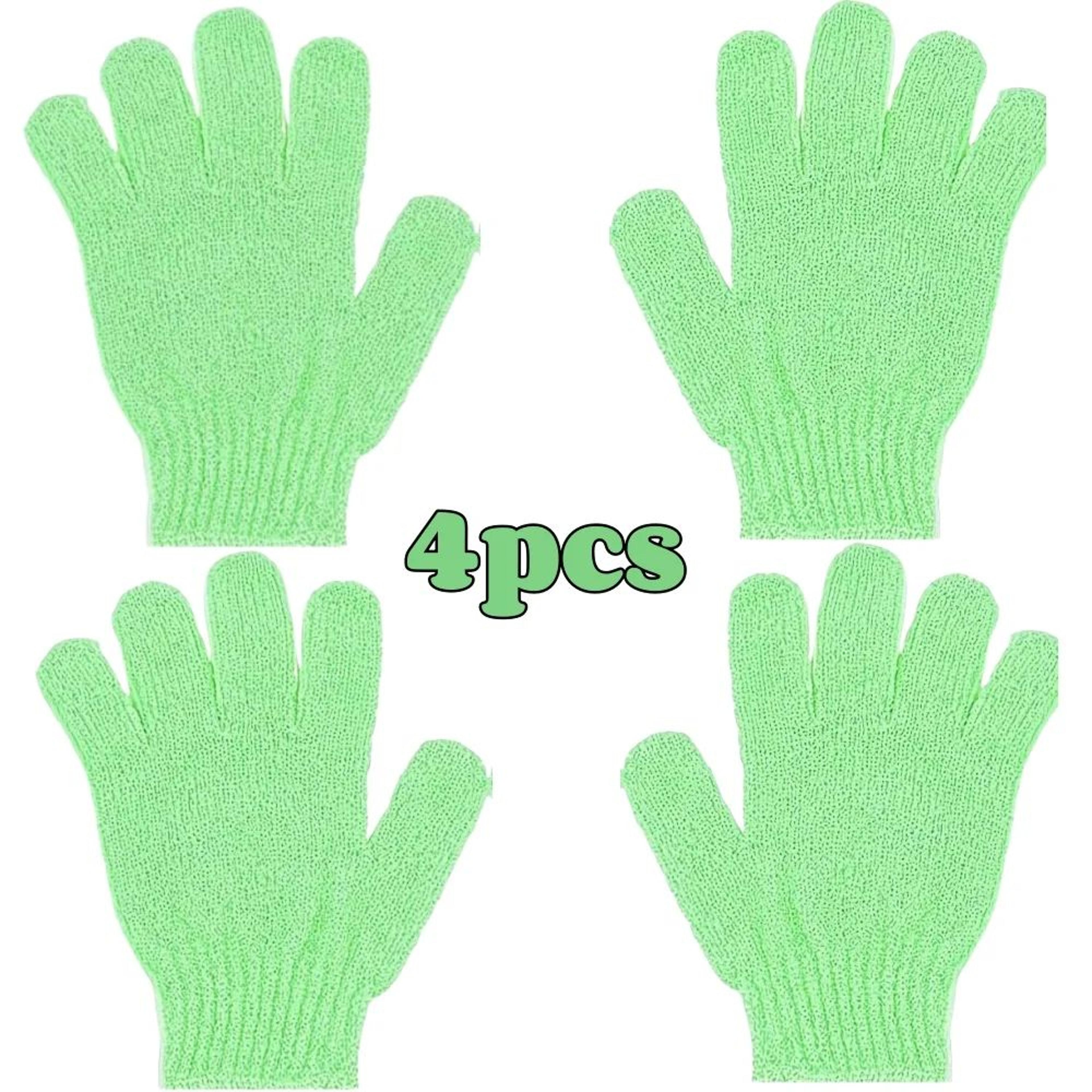 Exfoliating Shower Gloves  DoubleSided Body Scrub Mitts For Dead Skin Removal And SmootherFeeling S 8