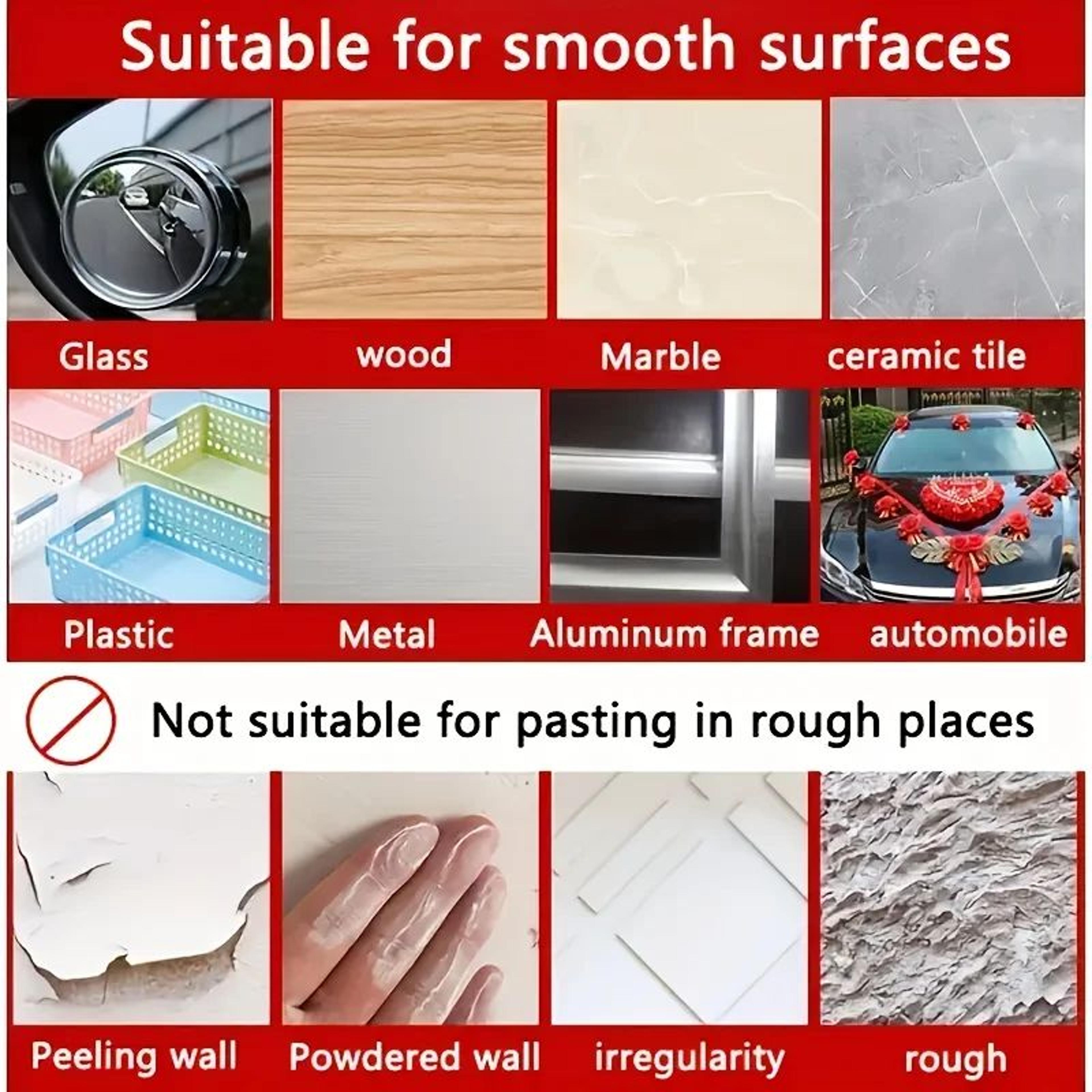 DoubleSided Mounting Tape  Removable Adhesive Strips For Hanging Pictures Posters  Decorating Smoot 5
