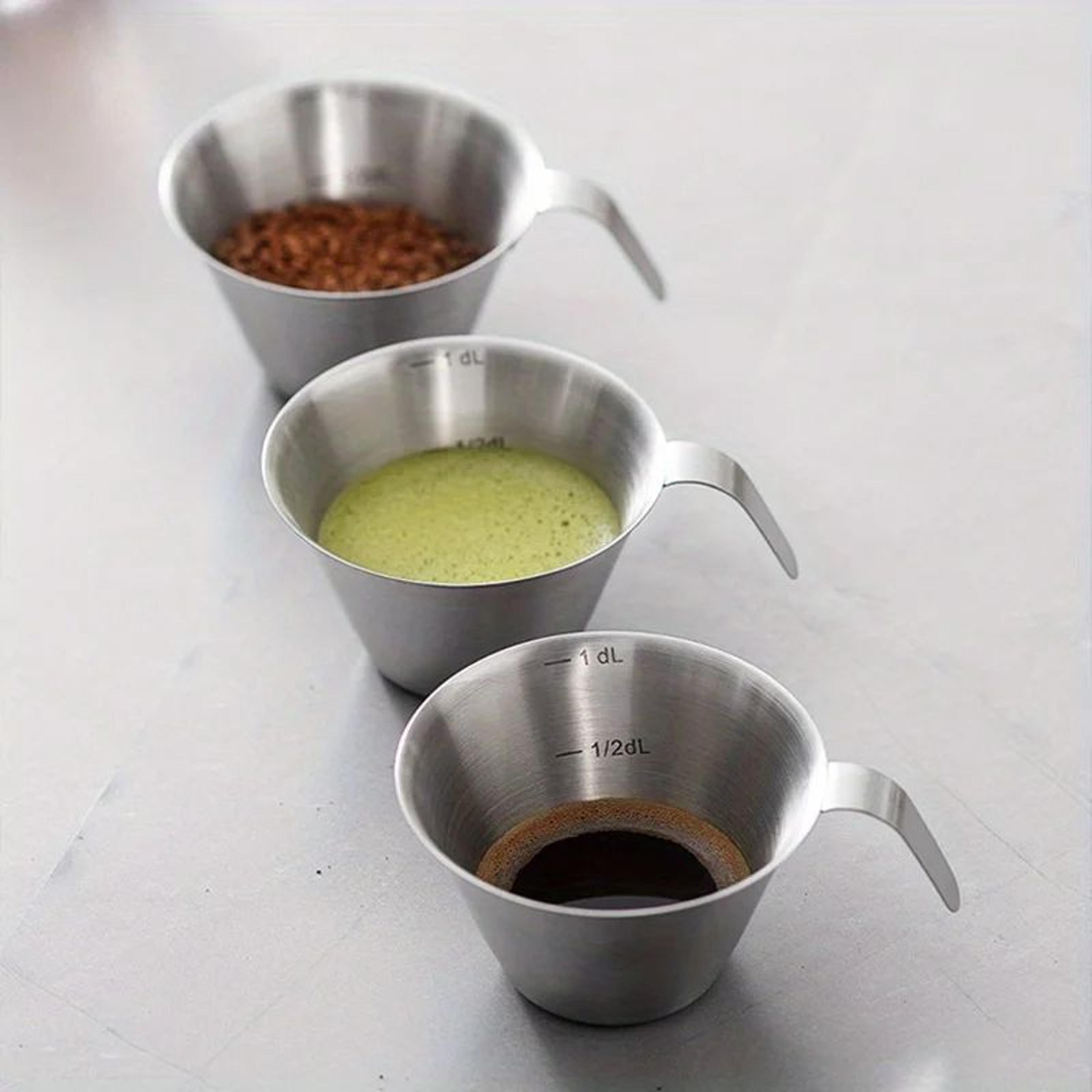 Stainless Steel Measuring Cup  35 Fl Oz Coffee Shot Cup With A Handle And Scale For Espresso Milk P 5
