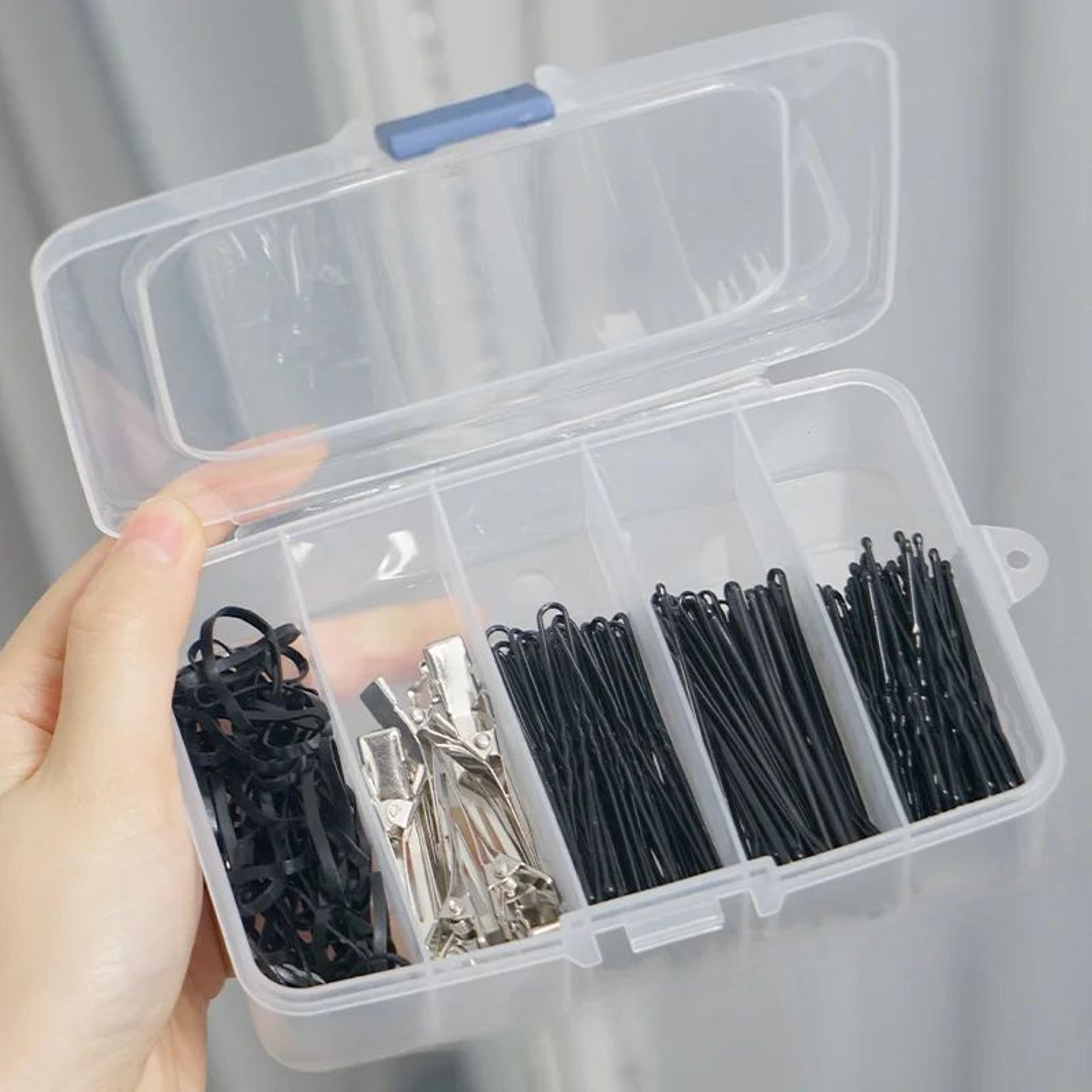 Hair Accessory Storage Box  Portable 56 Compartment Organizer With Buckle For Hair Ties Clips And S 1