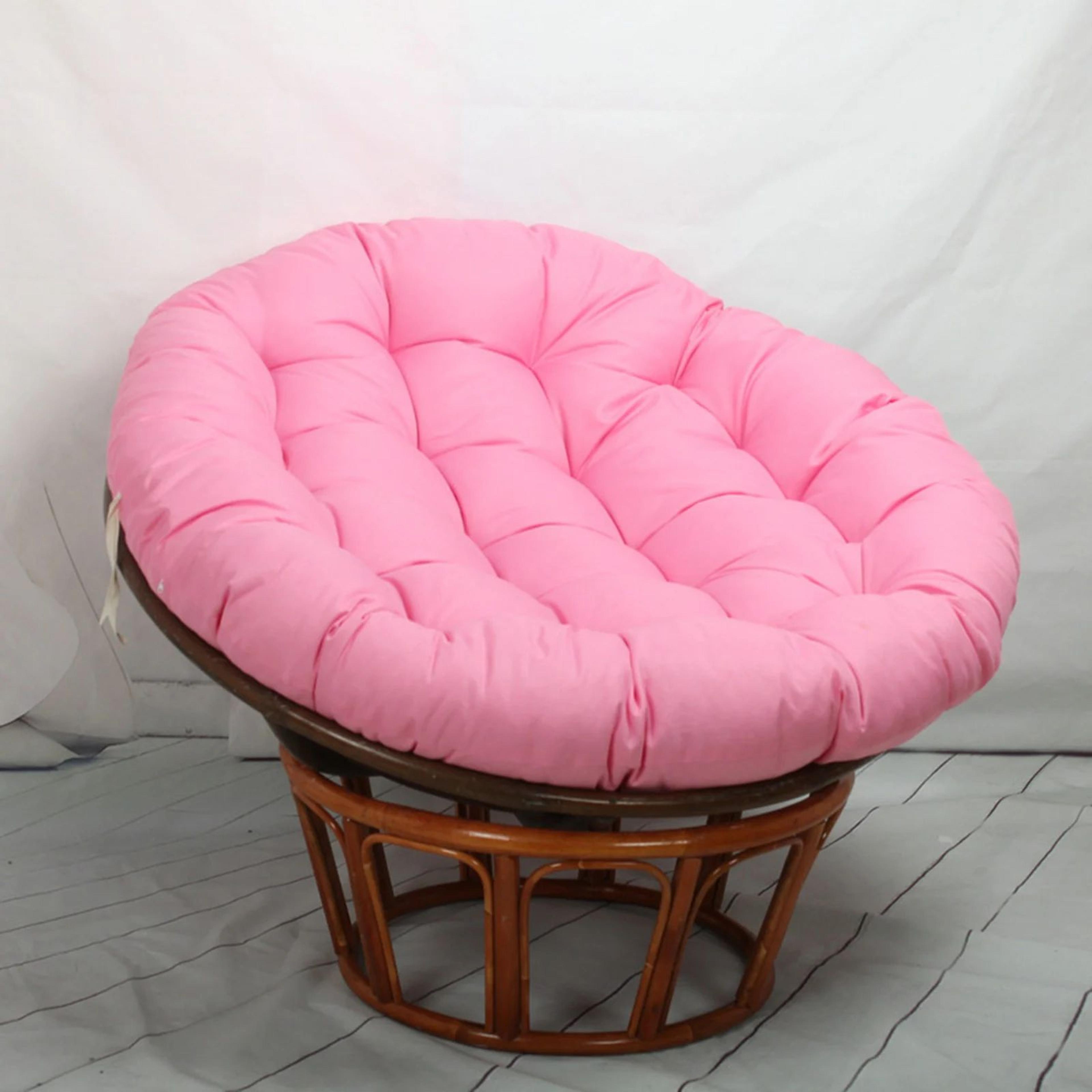 Round Hanging Chair Cushion  Soft Polyester Pad With Removable Cover For Swing Chairs  Cozy Seating 9