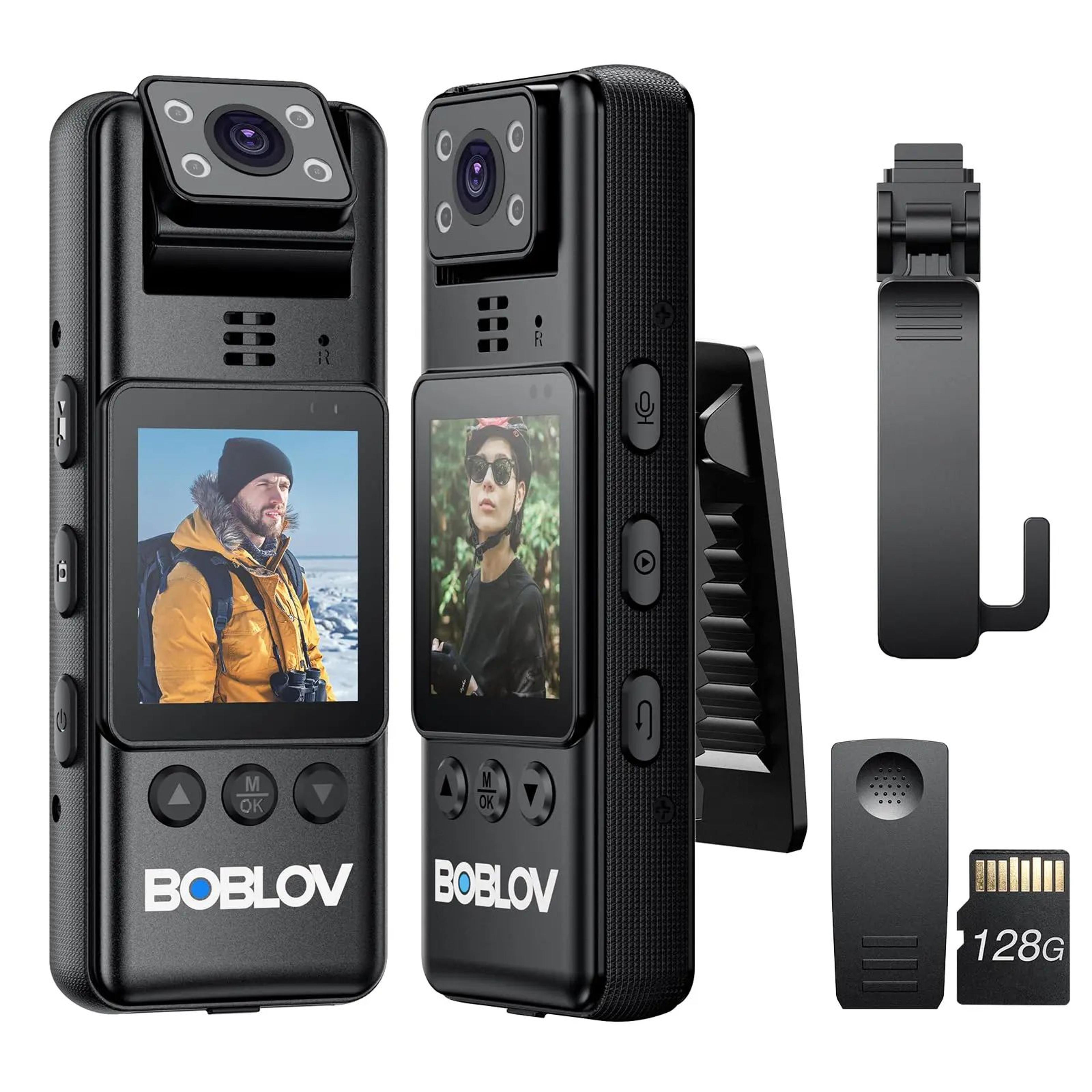 Mini Body Camera  1080p Video With 180 Rotating Lens IR Night Vision And 512 GB Card Support For Po 0