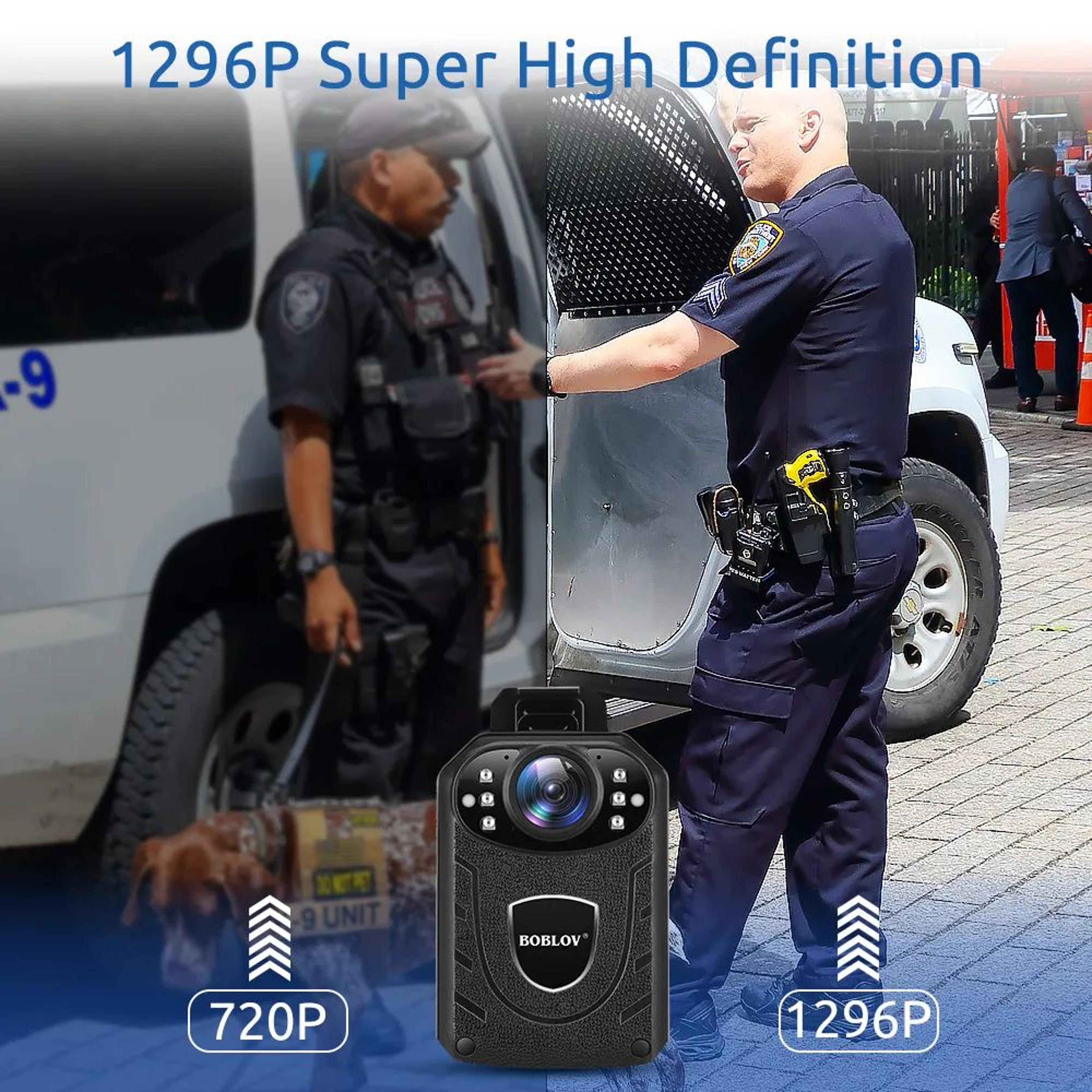 Mini Body Camera  1296p Video 170 View  IR Night Vision With 2850 MAh Battery PrePost Recording  12 4