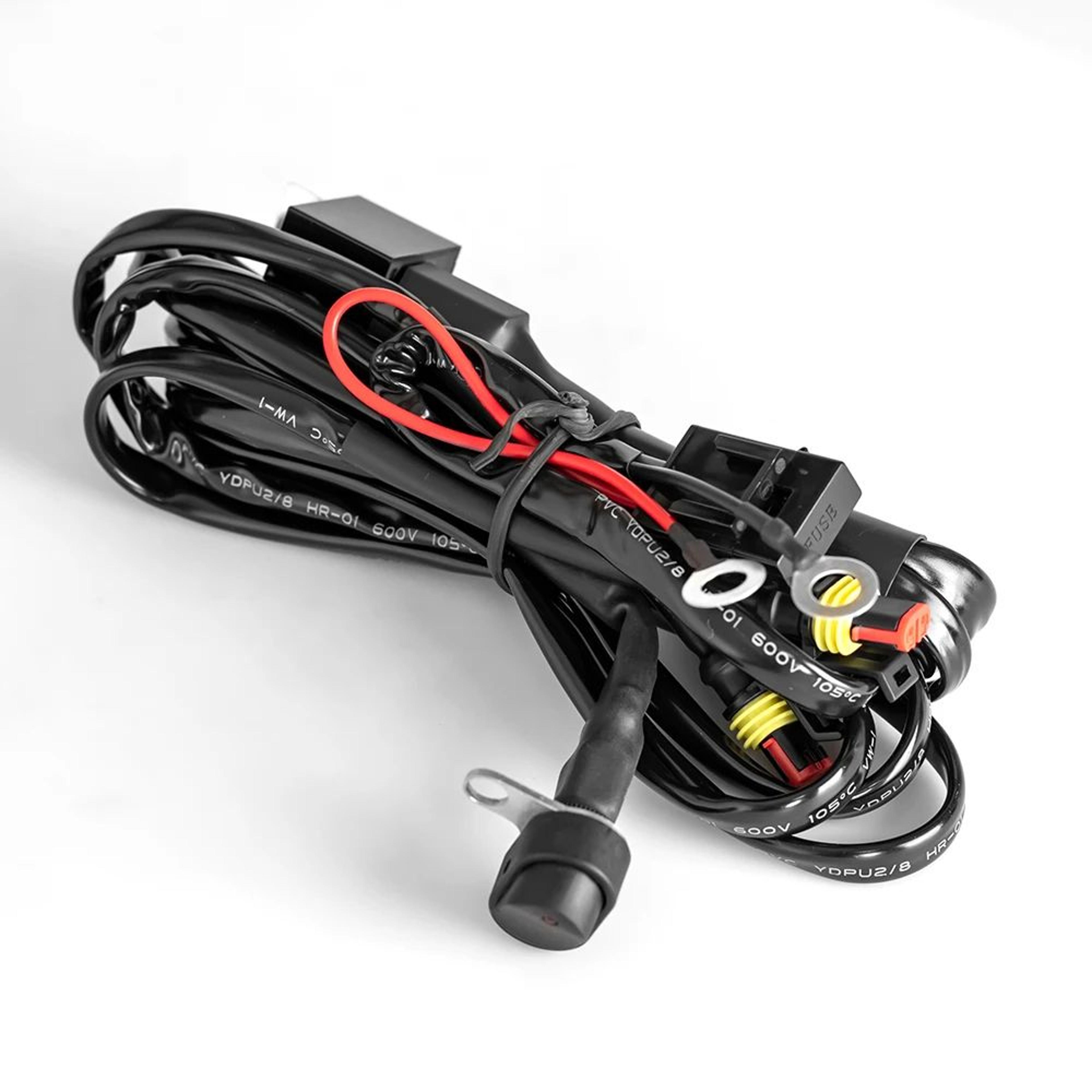 Motorcycle Fog Light Wiring Harness  LED Spotlight Cable With Relay Or NoRelay Options For Auxiliar 4