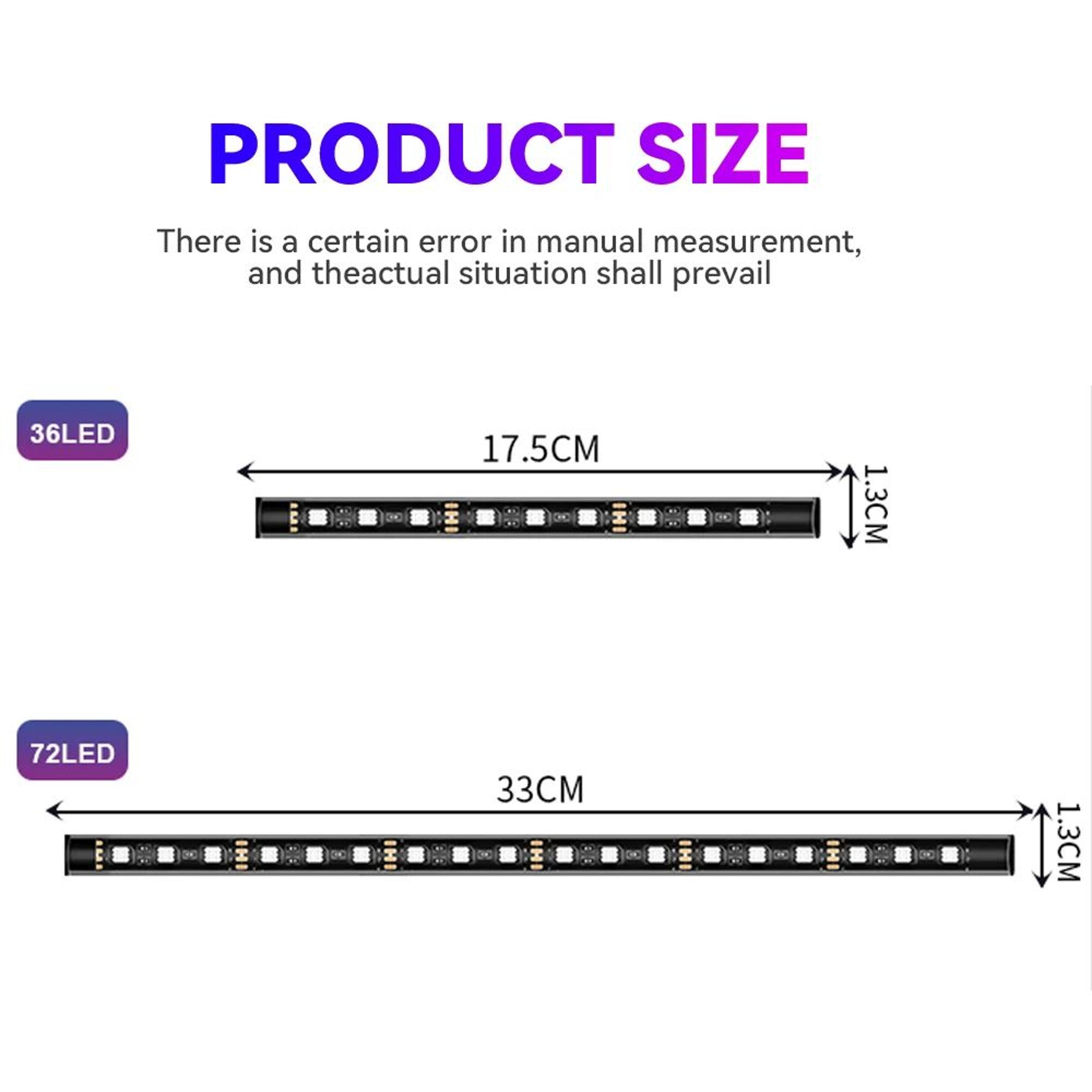 RGB Auto LED Light Strips  Flexible 12V IP65 Accent Lighting With App  Remote Control For Motorcycl 5