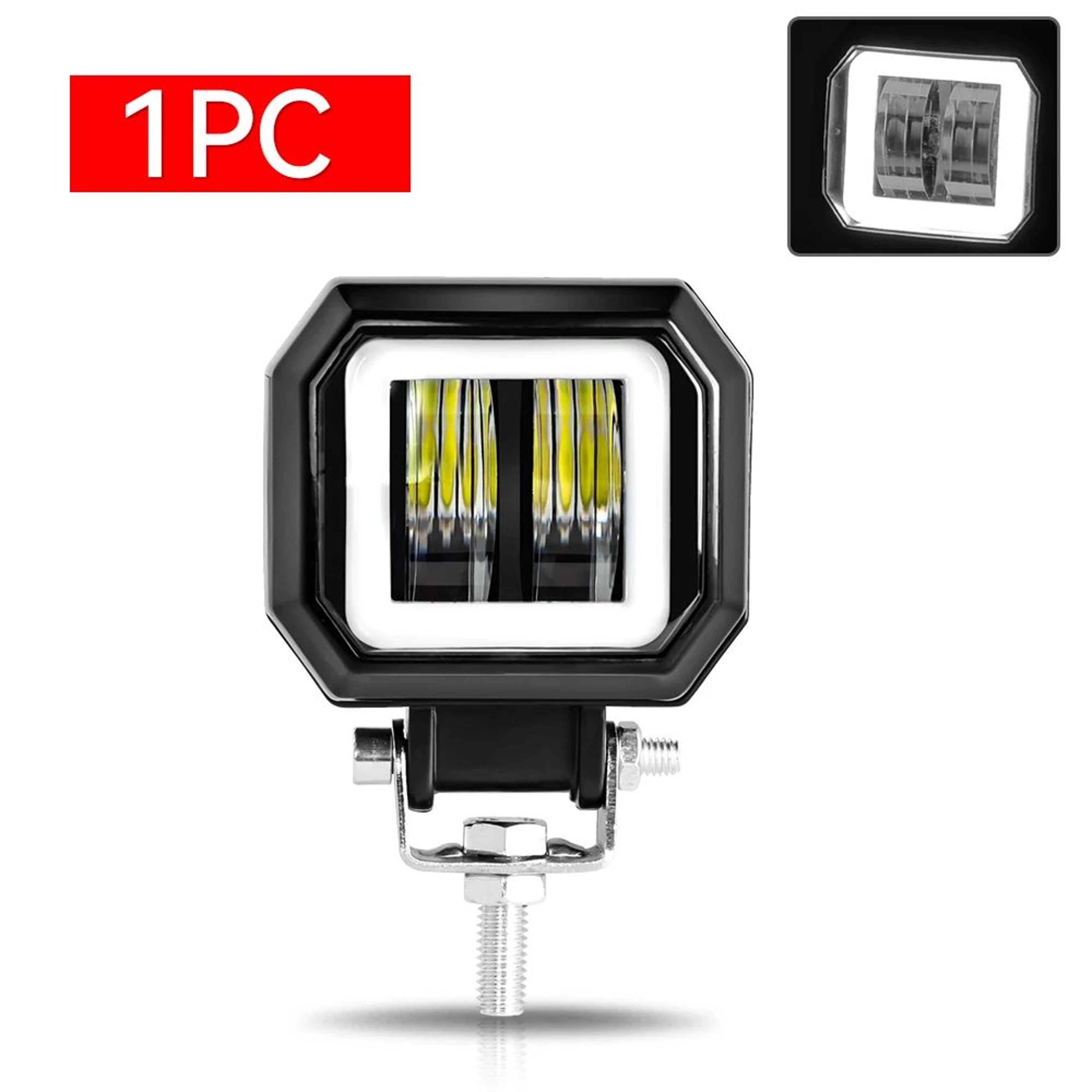 3in LED Work Light  20W Spot Beam With Halo IP67 Protection  1224V Power For Motorcycles ATV  OffRo 6