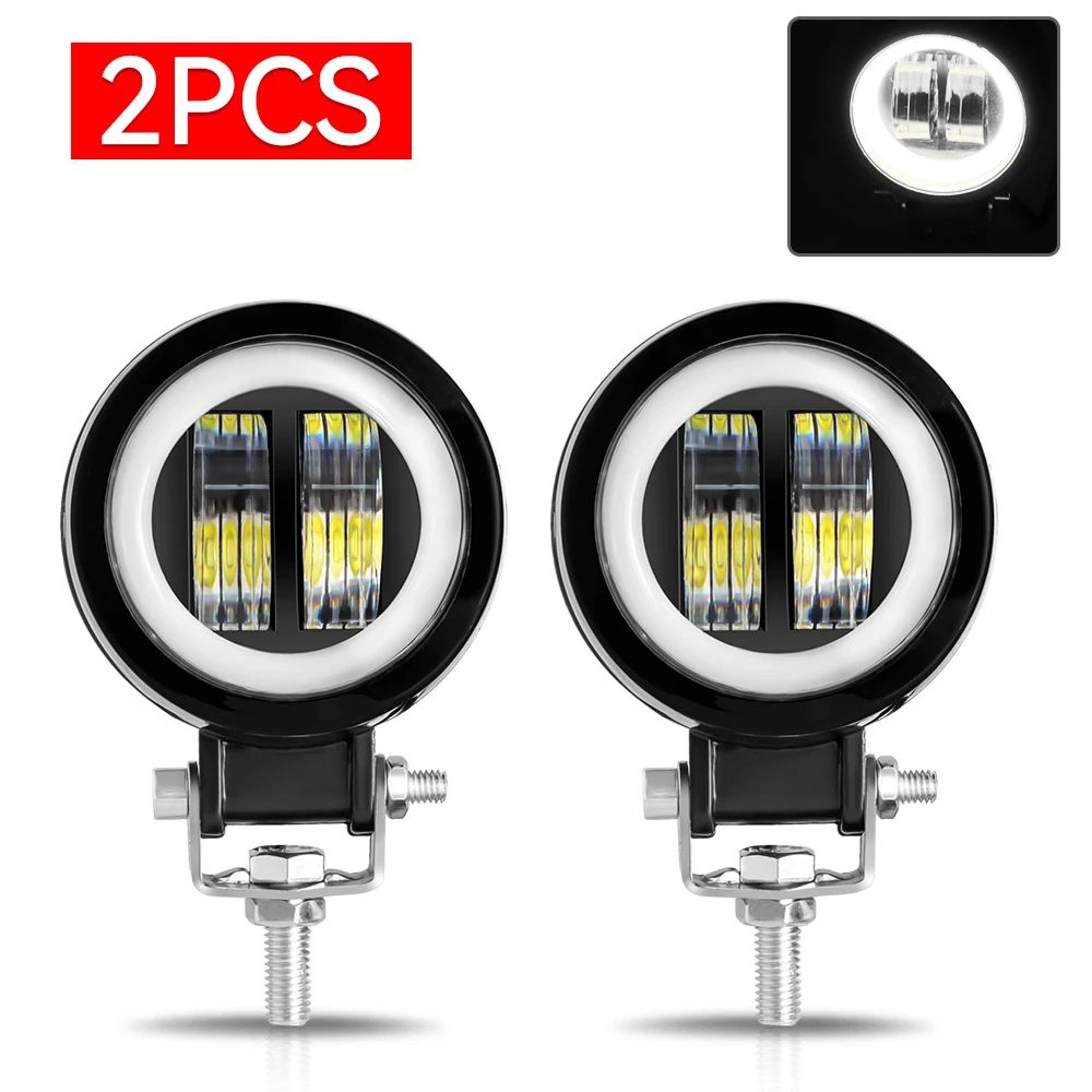 3in LED Work Light  20W Spot Beam With Halo IP67 Protection  1224V Power For Motorcycles ATV  OffRo 8