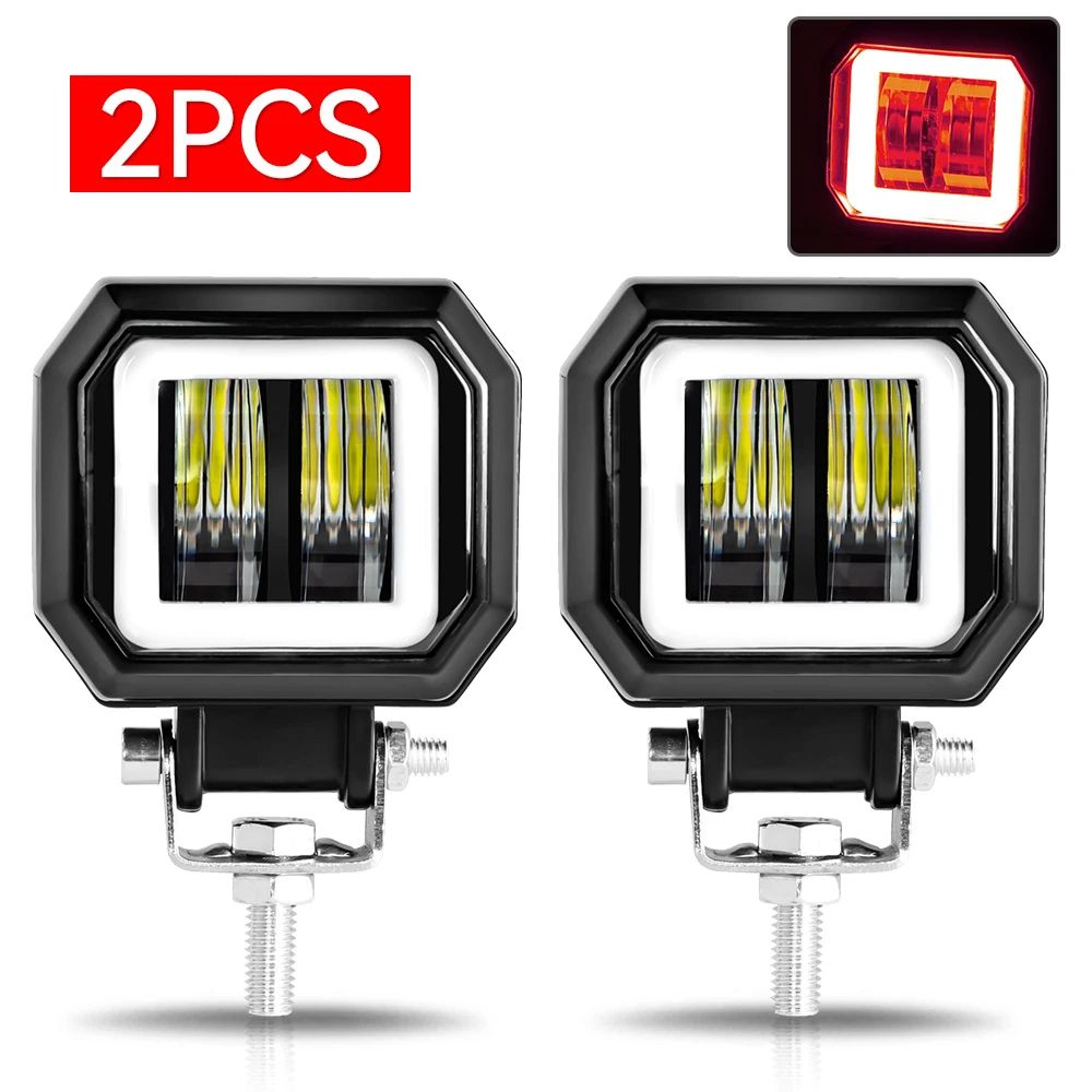 3 In LED Work Light  20W Spot Beam With Halo IP67 Protection  1224V Power For Motorcycles ATV  OffR 14