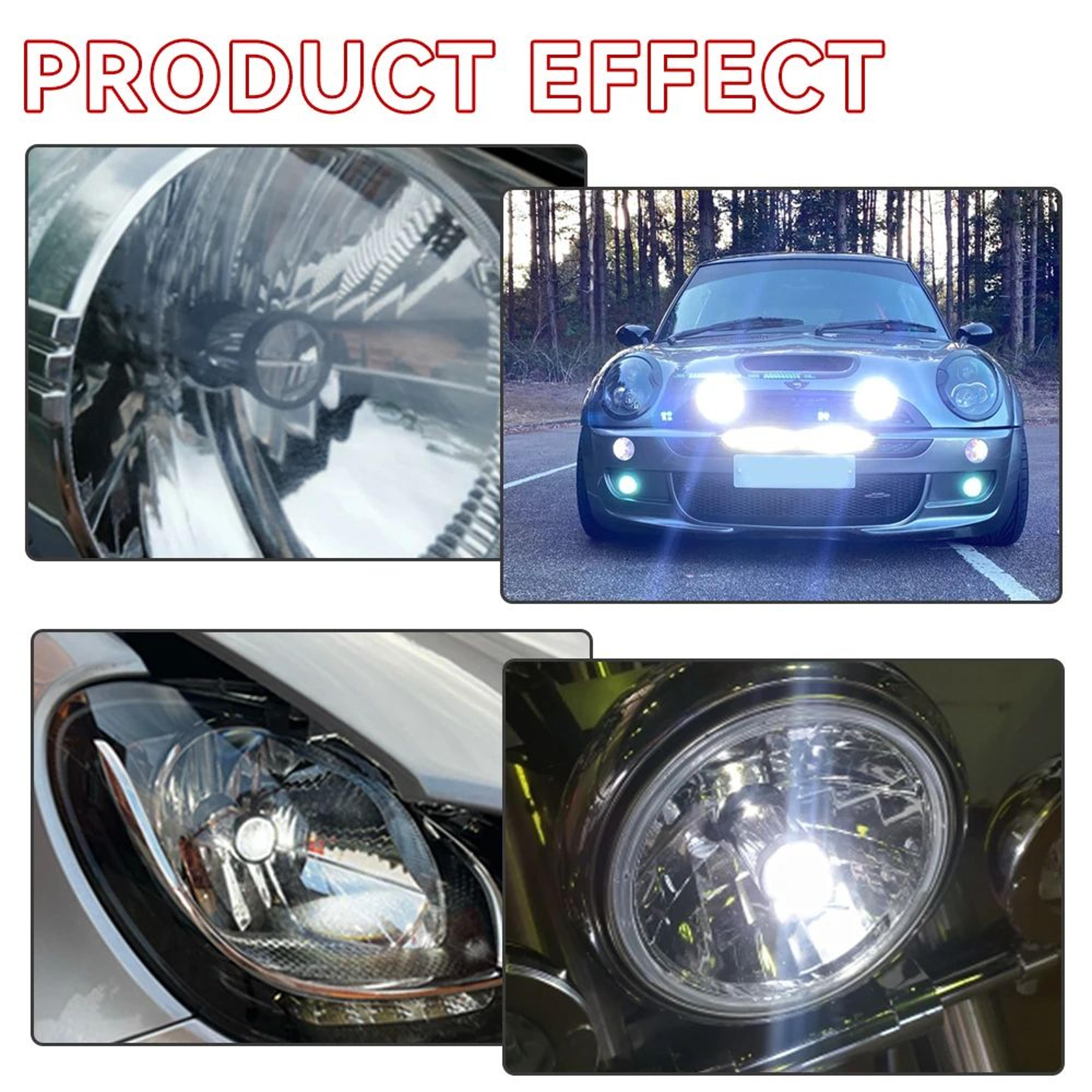 H4 LED Projector Headlight Bulbs  12V HighLow Beam Pair With Cooling Fan And Aluminum Body For Car  1