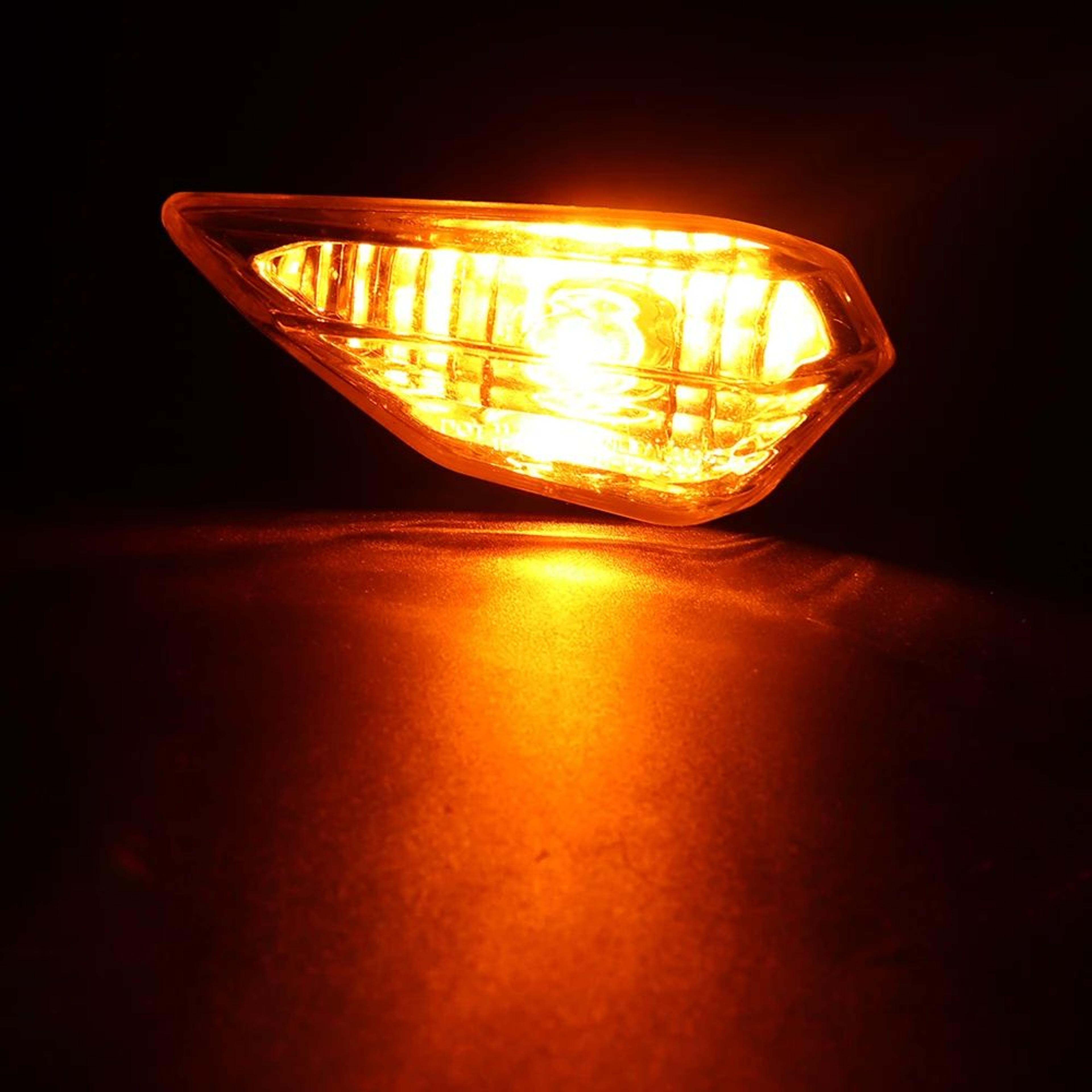 Motorcycle Turn Signal Lights  12V Replacement Blinkers With Clear Or Smoke Lenses For Compatible F 1