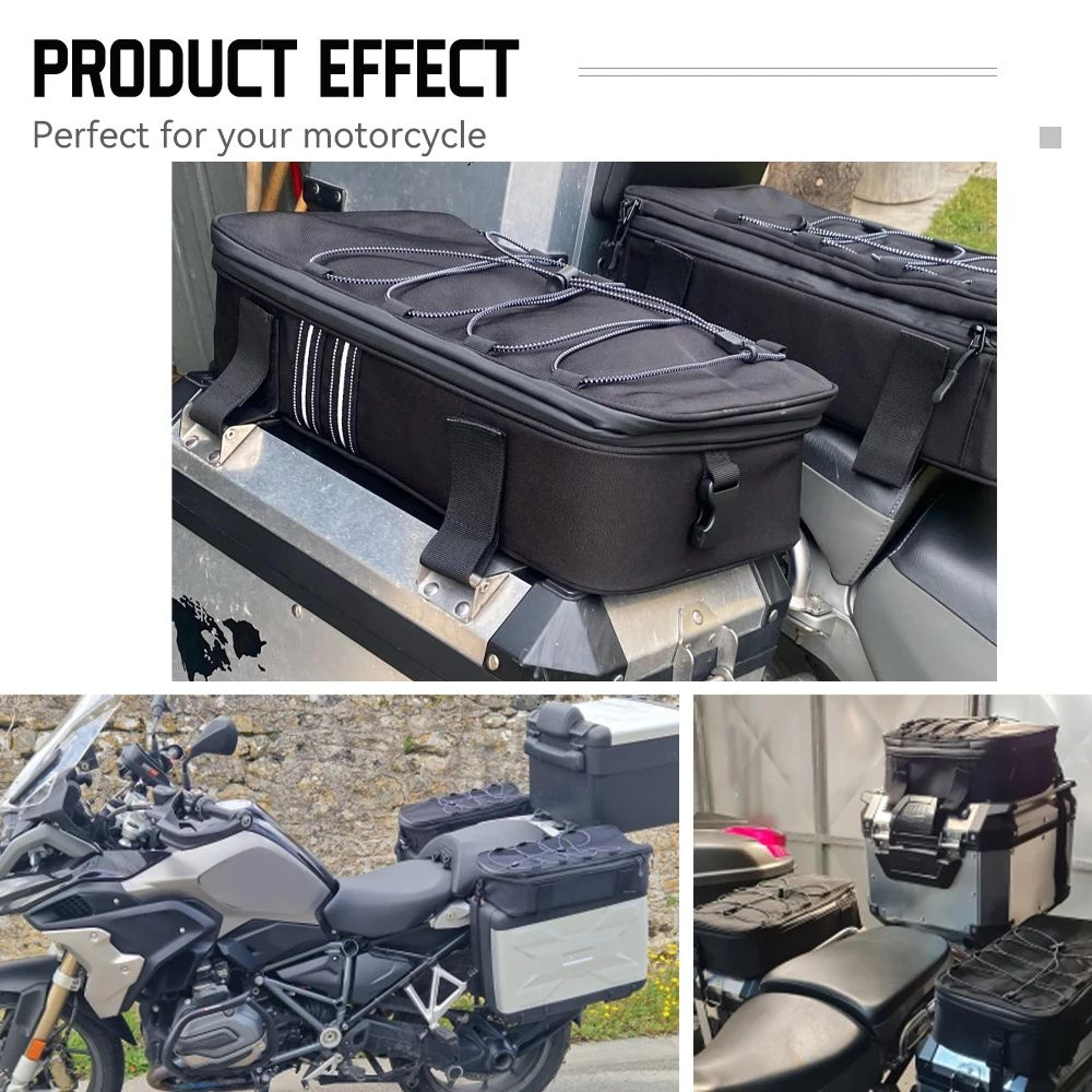 Motorcycle Top Box Bag  Black Luggage For Compatible Aluminum Cases With Organized Storage For Tour 5