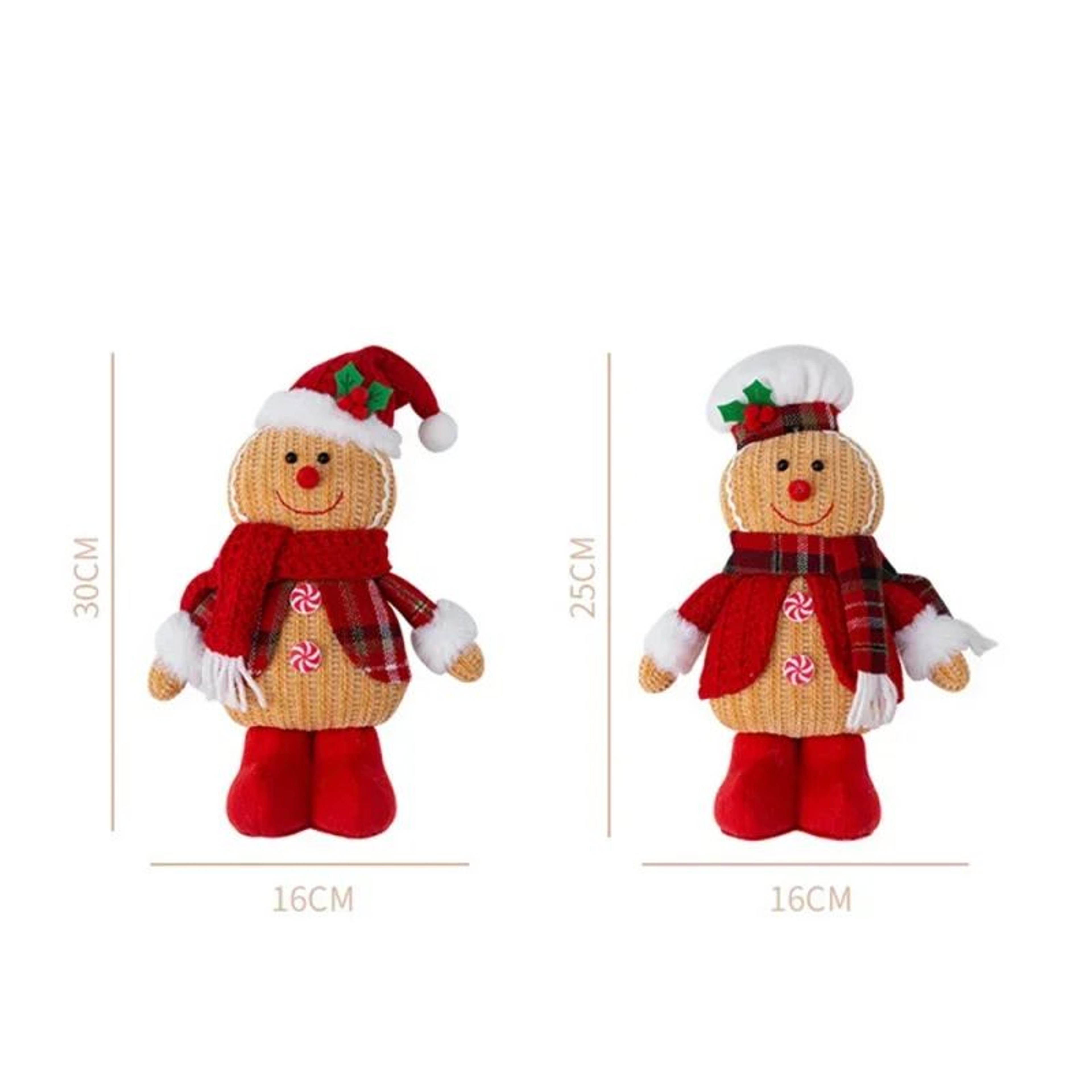 Christmas Gingerbread Plush Pillow  Cute Stuffed Doll For Fun Holiday Home Decorating Festive Displ 5