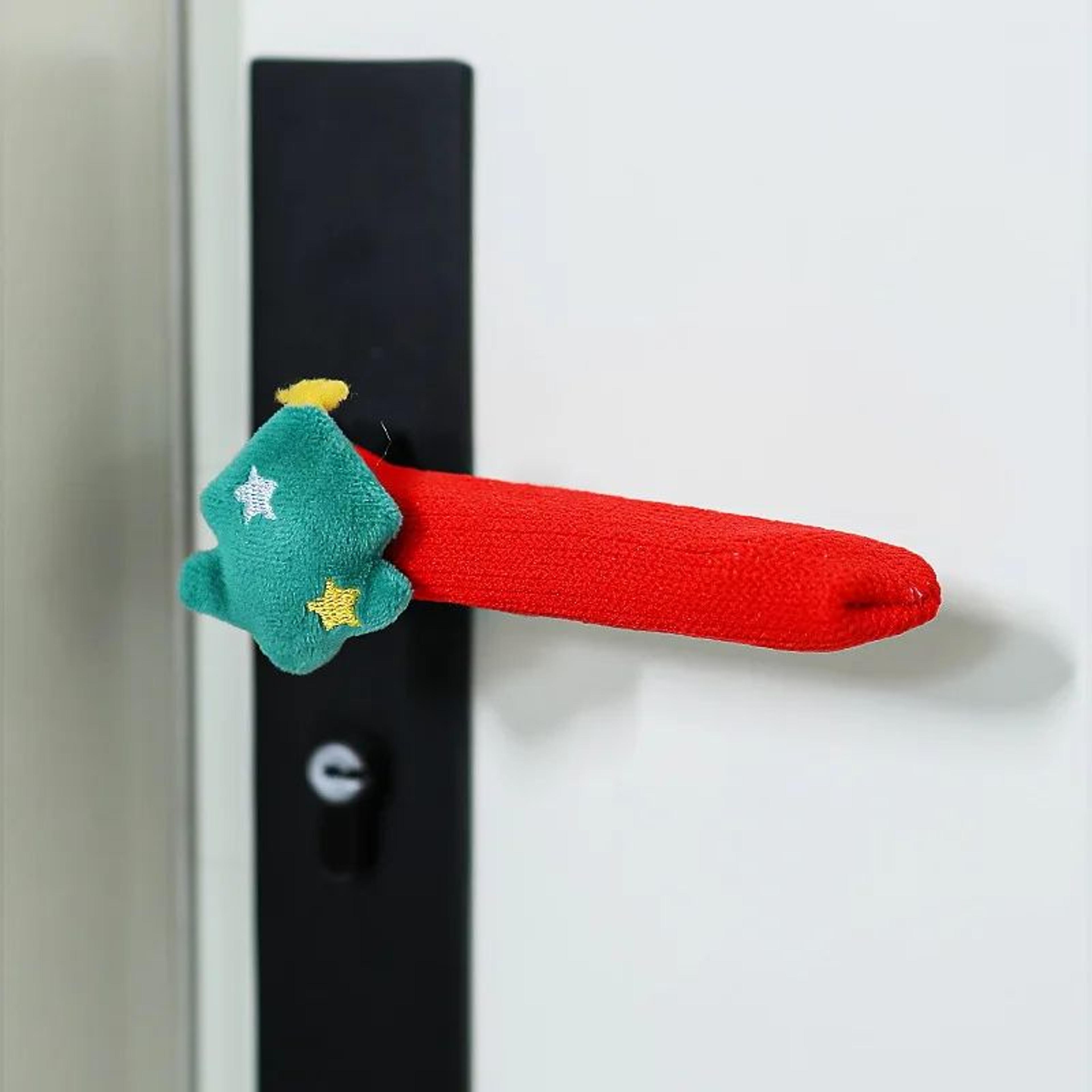 Christmas Door Handle Covers  Santa Claus Glove Decorations For Festive Room Charm Holiday Home Acc 7