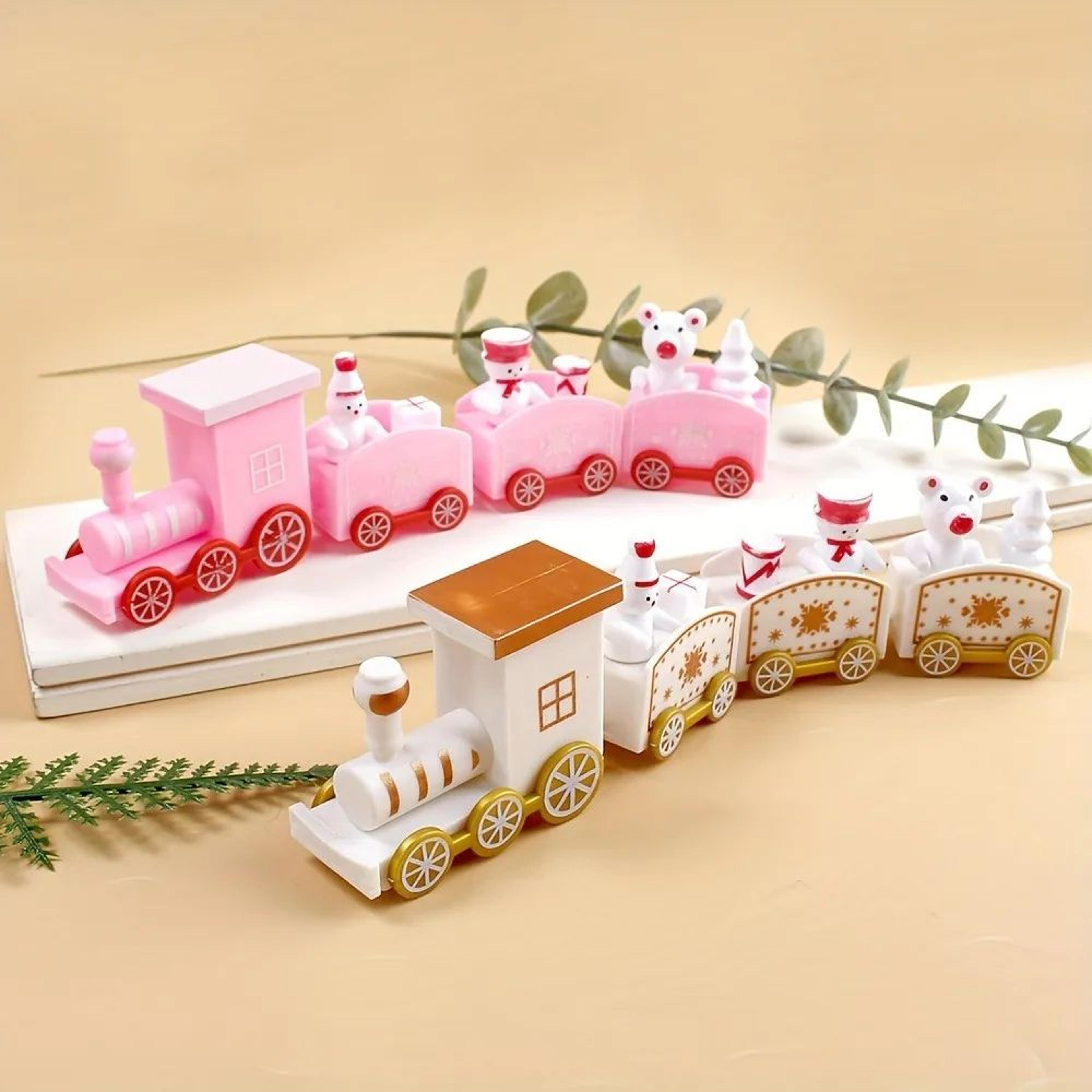 Christmas Train Ornament  Plastic Holiday Decoration For Festive Tree Displays Cheerful Home Stylin 1