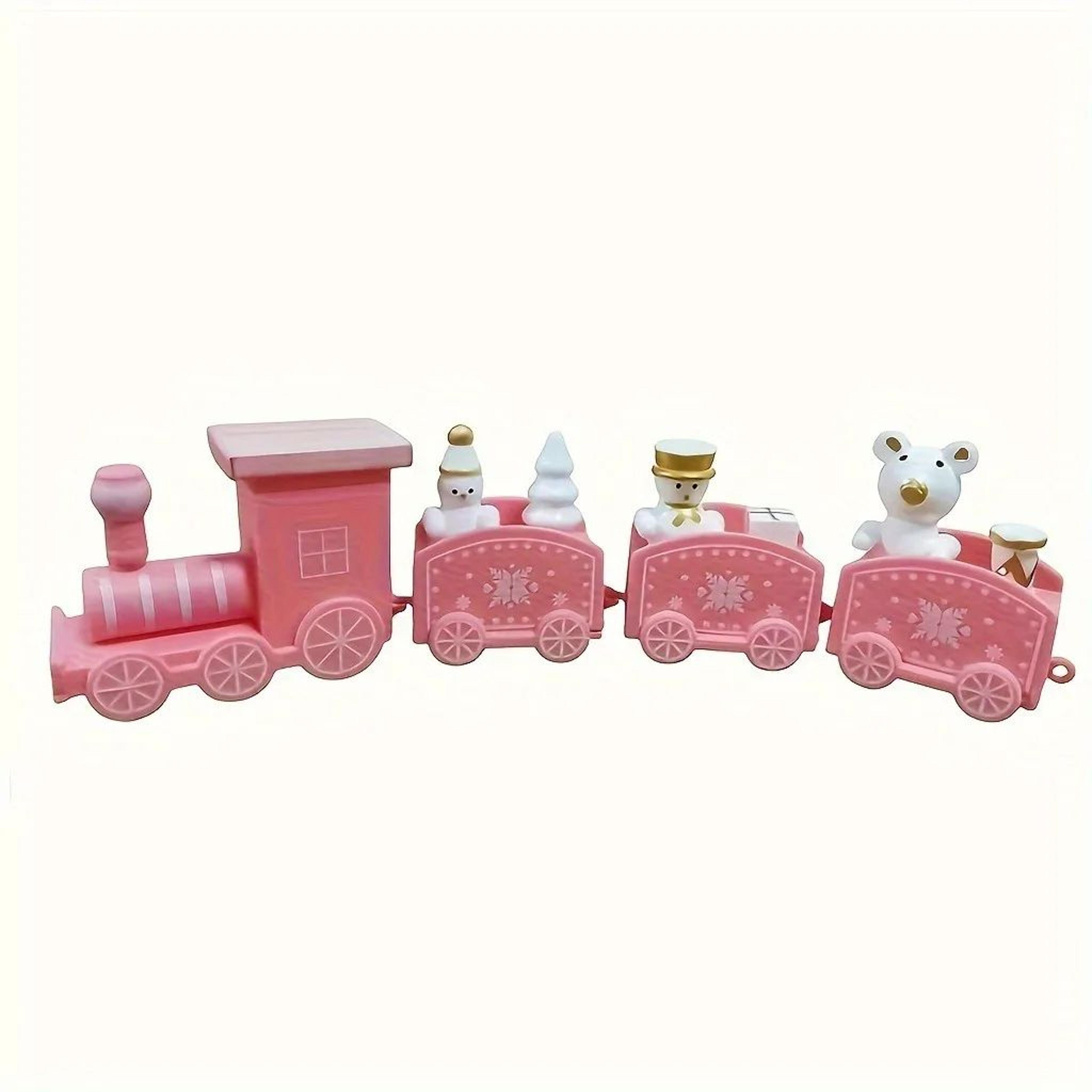 Christmas Train Ornament  Plastic Holiday Decoration For Festive Tree Displays Cheerful Home Stylin 7