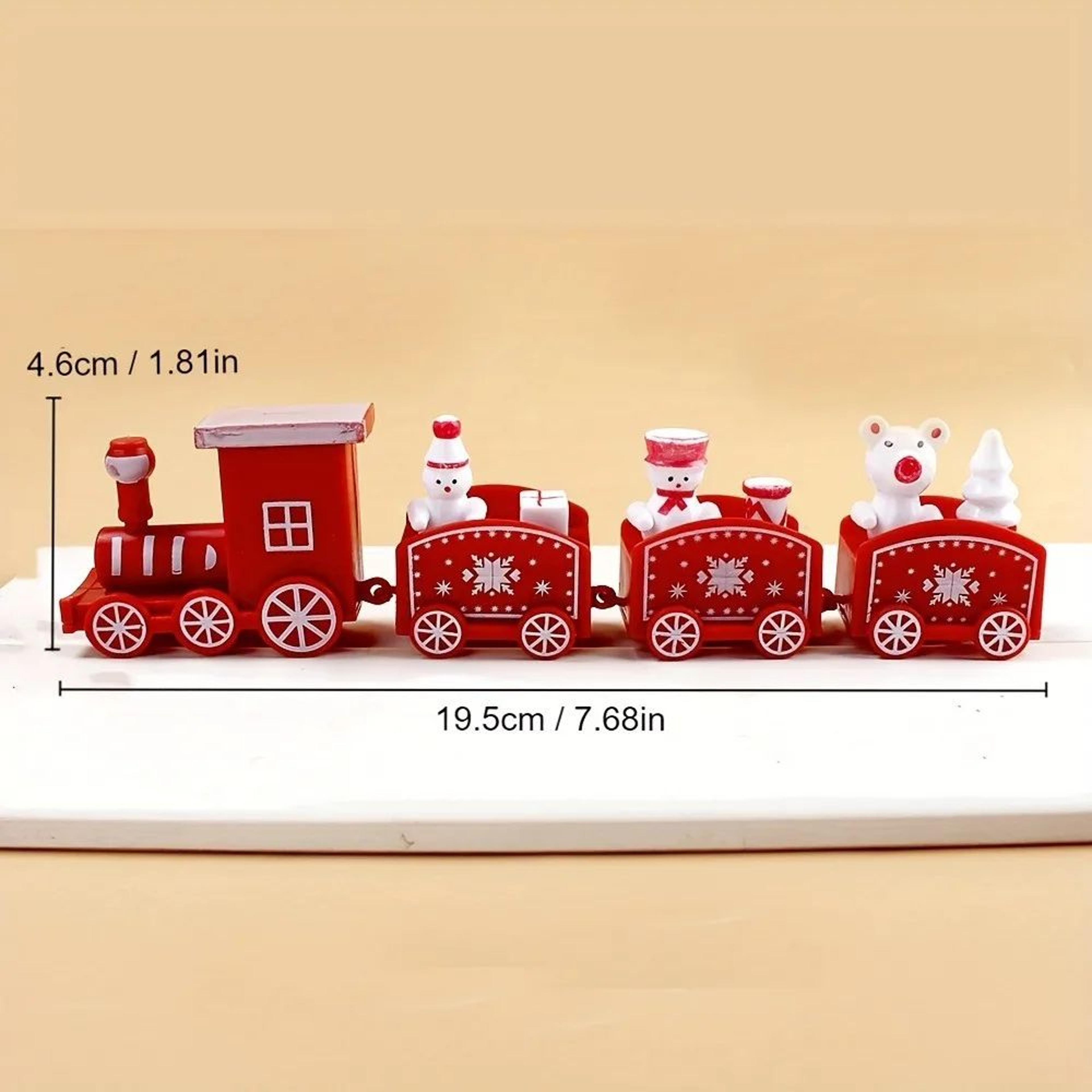 Christmas Train Ornament  Plastic Holiday Decoration For Festive Tree Displays Cheerful Home Stylin 8