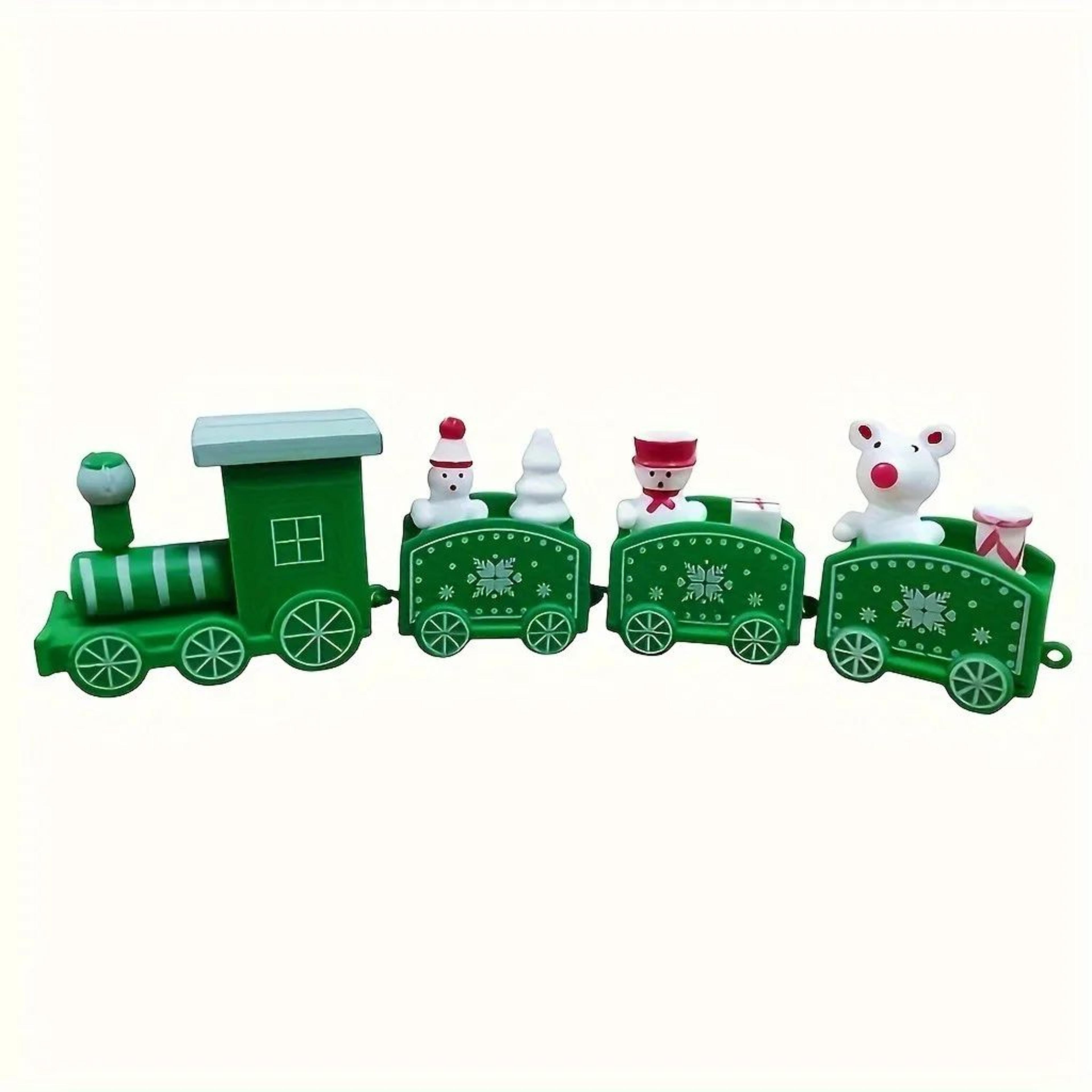 Christmas Train Ornament  Plastic Holiday Decoration For Festive Tree Displays Cheerful Home Stylin 6