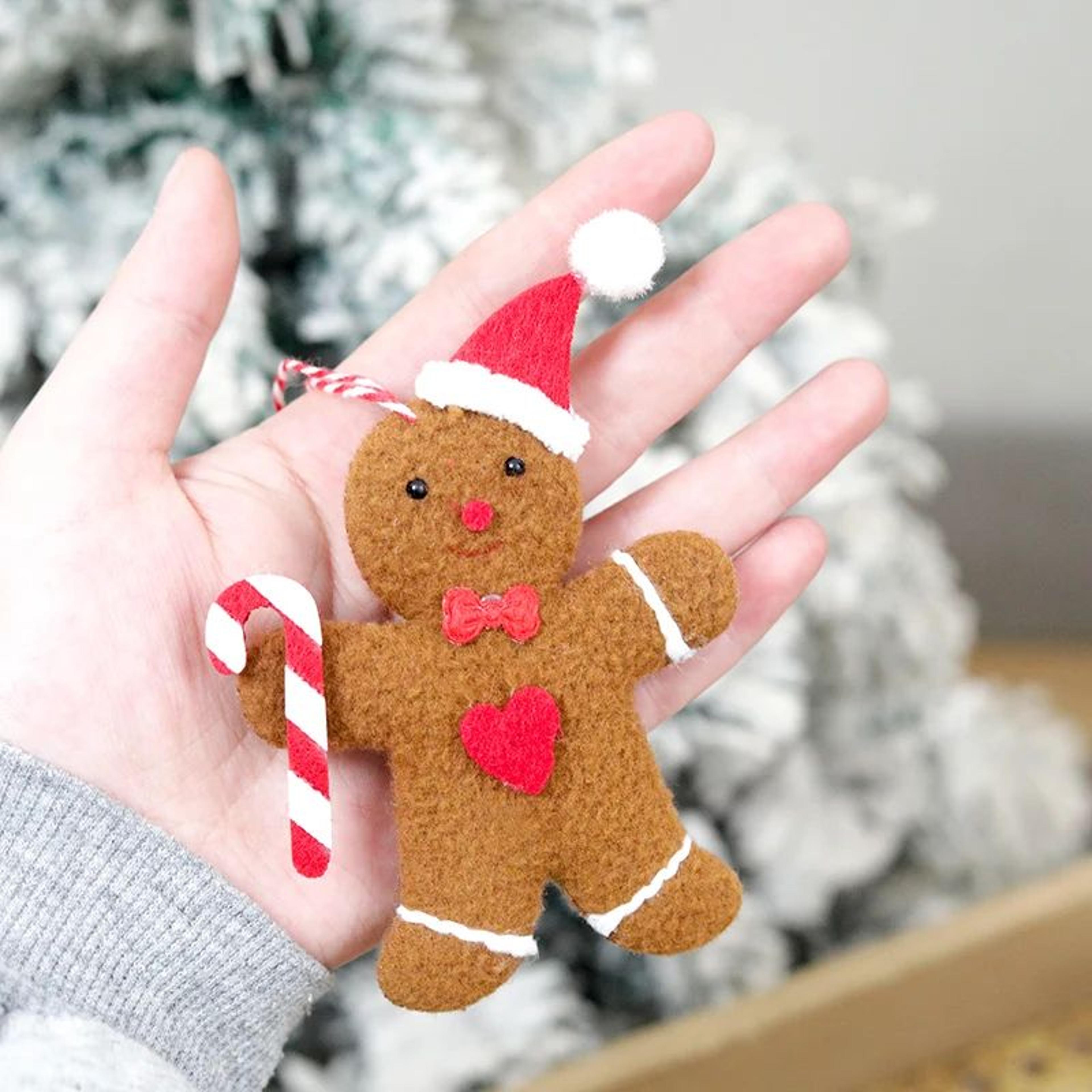 Gingerbread Man Christmas Dolls  3pcs Plush Ornaments For Tree Hanging Festive Table Displays  Cute 3