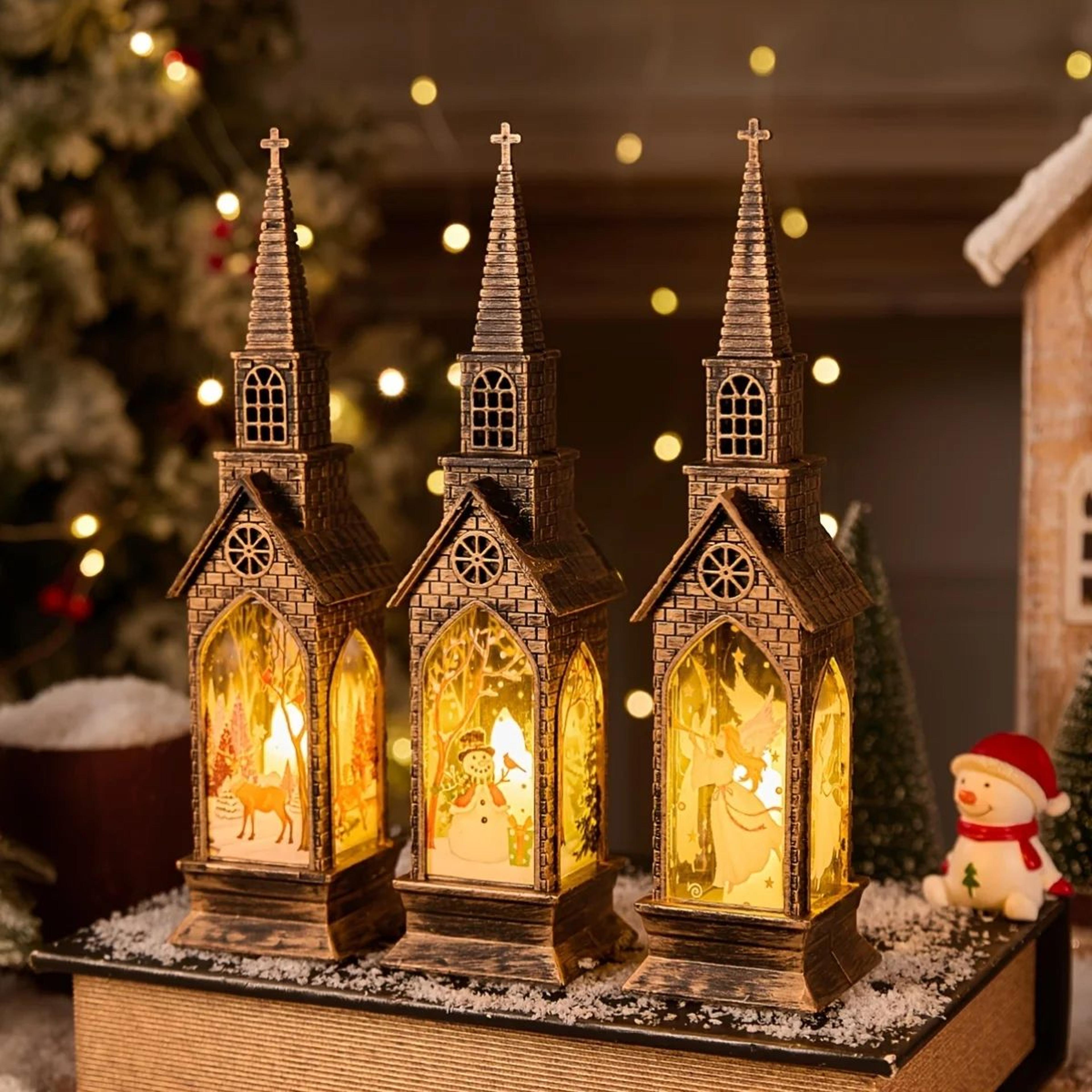 Christmas LED Lantern  Santa Claus  Snowman Night Light Designs For Warm Table Displays Festive Hom 2