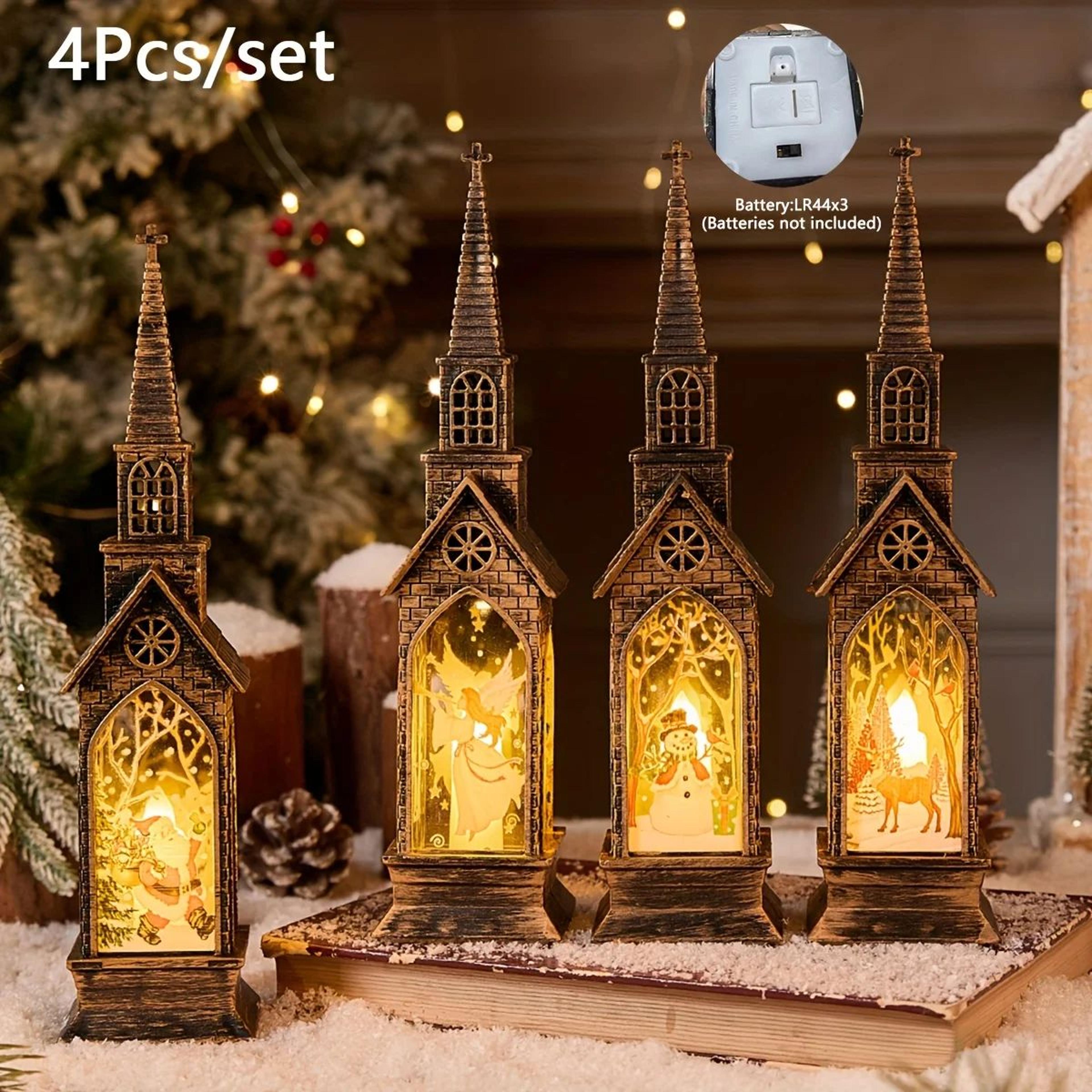 Christmas LED Lantern  Santa Claus  Snowman Night Light Designs For Warm Table Displays Festive Hom 4