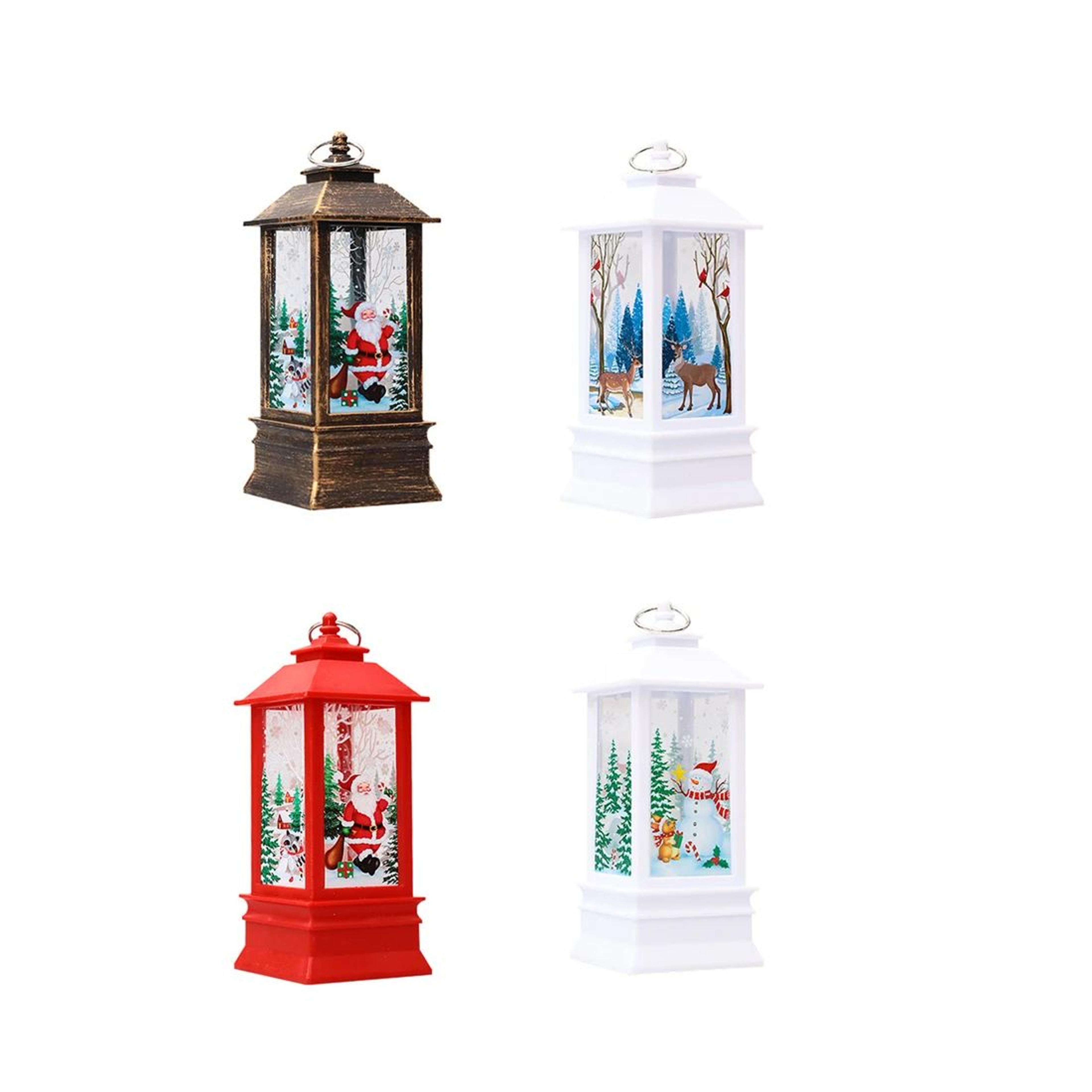 Christmas LED Lantern  512 In Santa Elk Or Snowman Night Light For Festive Desktop Displays Warm Ho 11