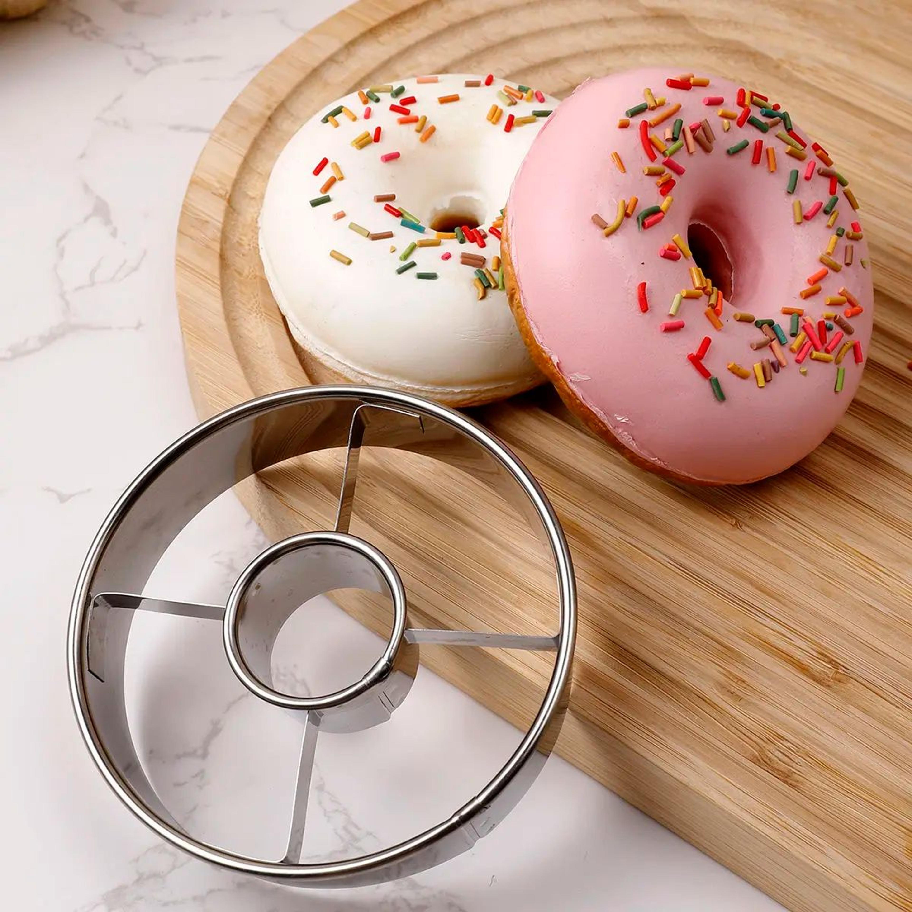 Round Donut Cutter  Stainless Steel Mold For Shaping Doughnuts Cookies And Mousse For Creative Part 2
