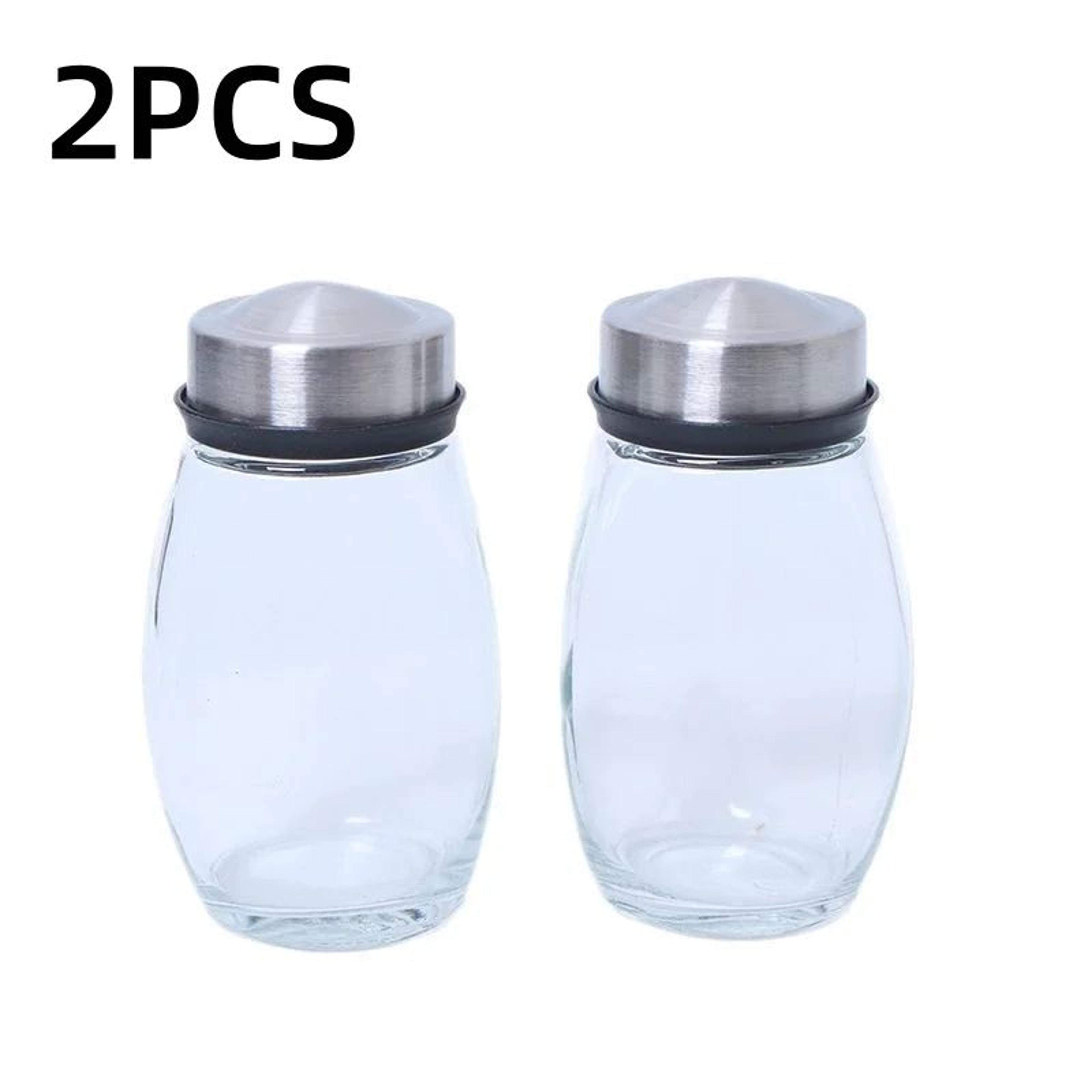 Rotating Spice Jar Display  Clear Seasoning Bottles With Adjustable Lids For Organized Salt Pepper  8