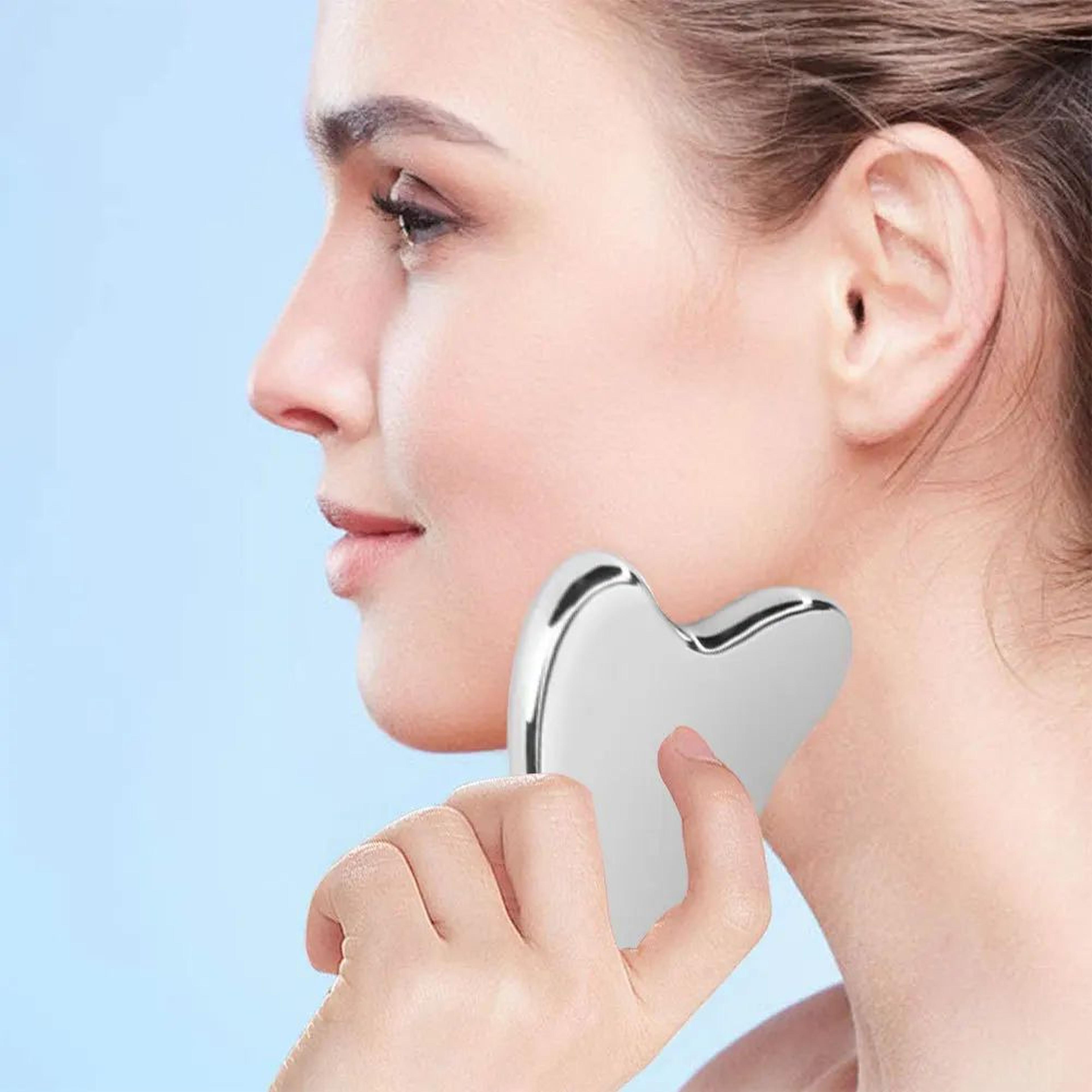 Stainless Steel Gua Sha Tool  Facial Massage Scraper For Face Neck  Body With Reusable Design For S 3