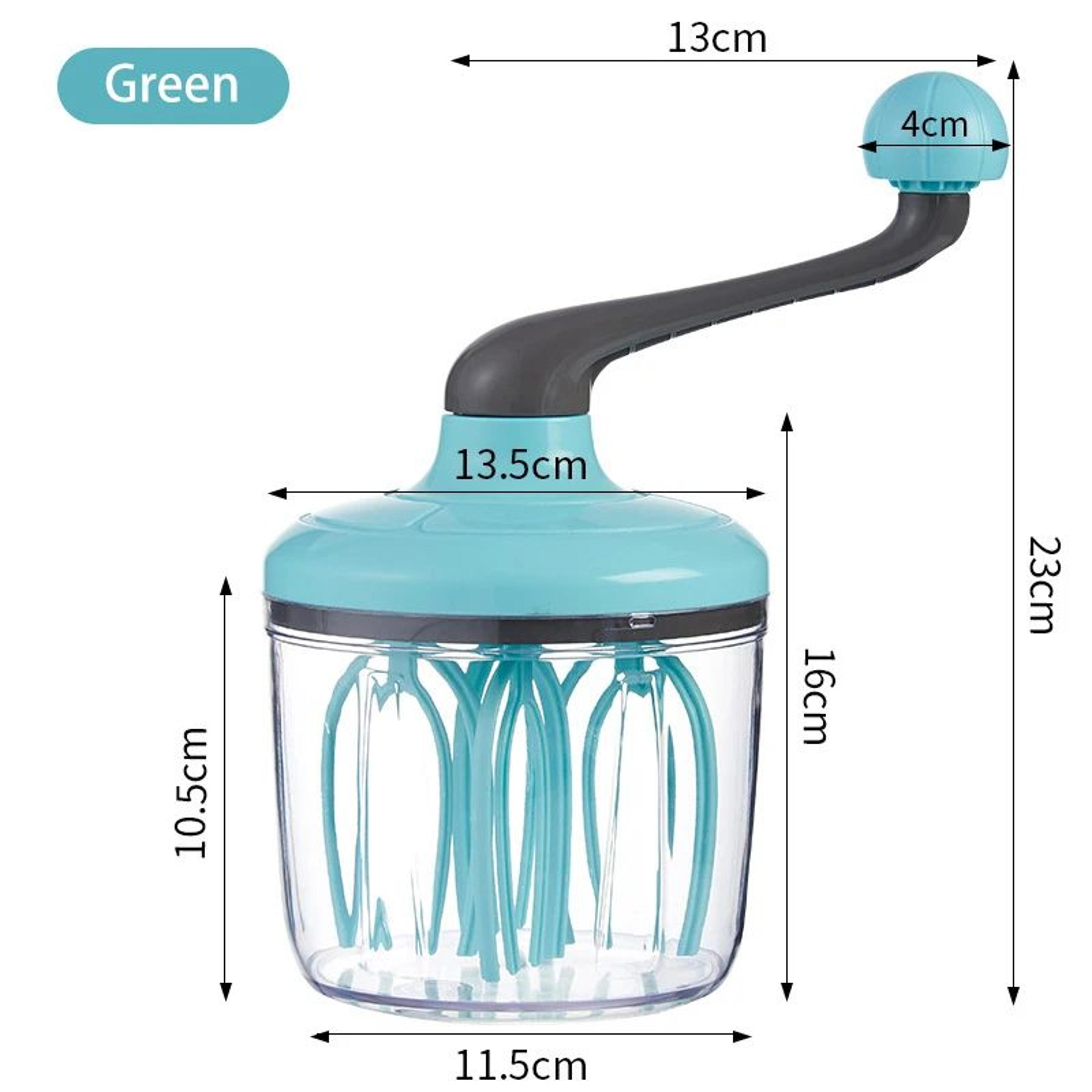 SemiAutomatic Hand Whisk  Manual Egg And Cream Mixer For Convenient Baking Small Batch Mixing  Kitc 7