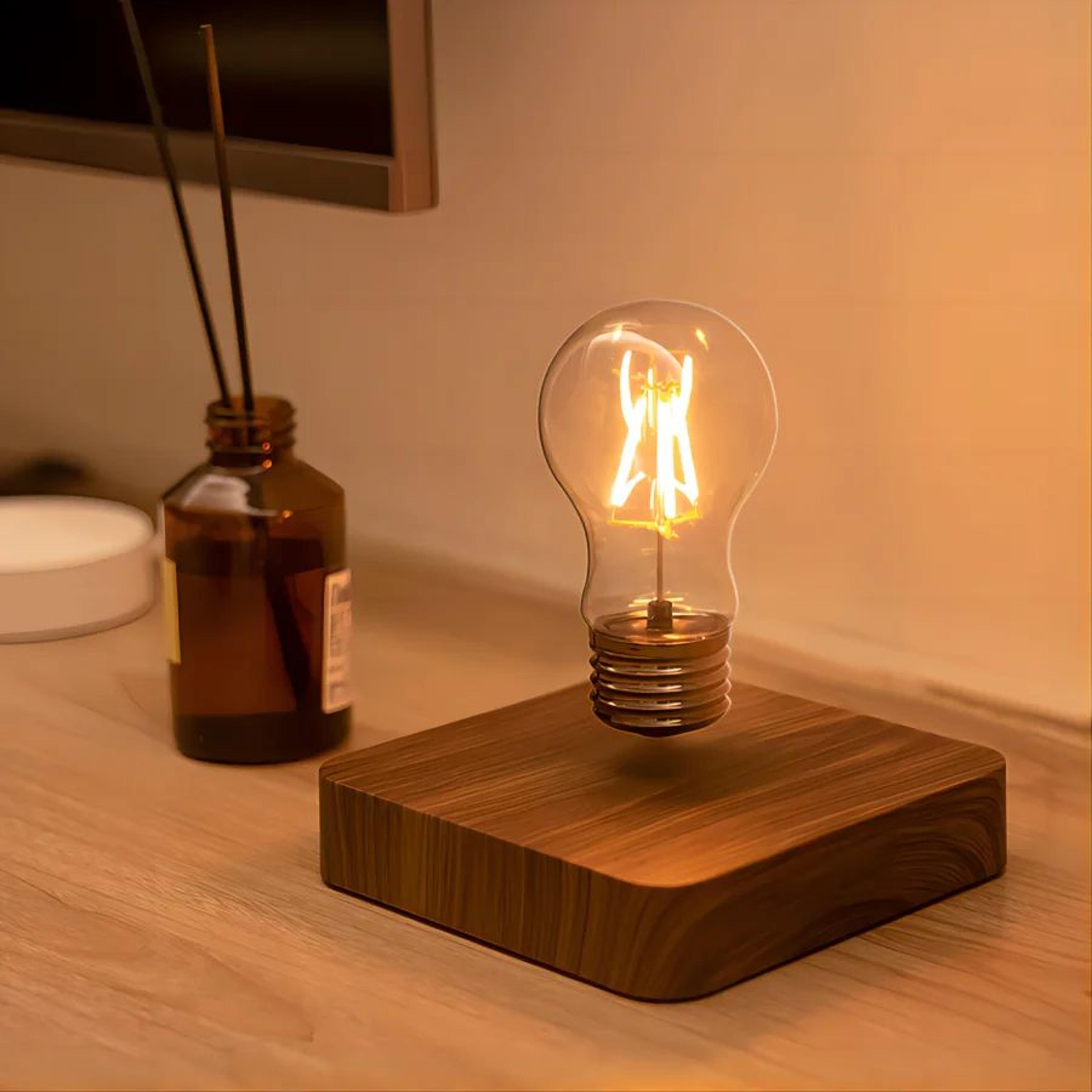 Magnetic Levitation Lamp  Floating Glass LED Bulb With Touch Control For Warm Desk Lighting Home De 4