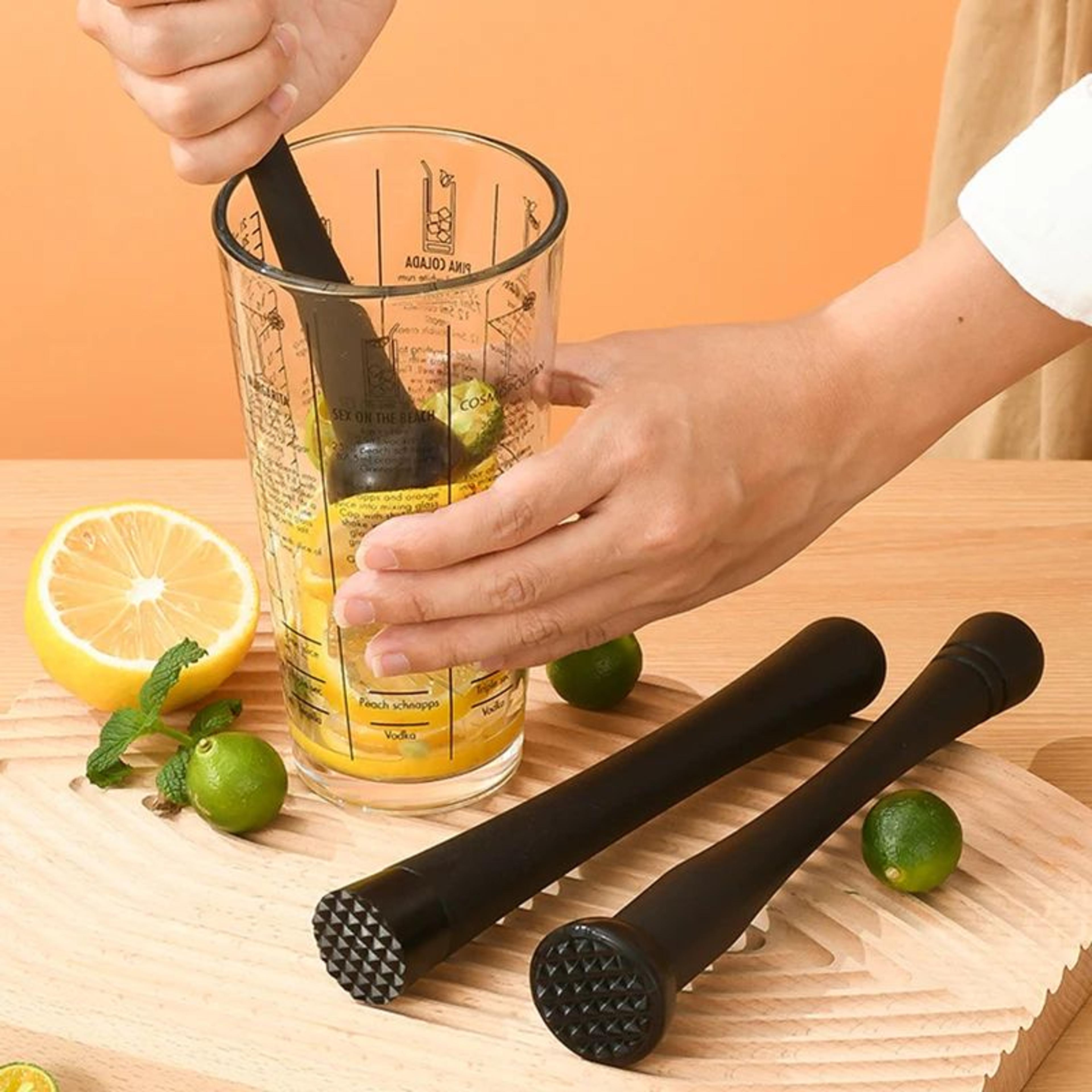 Cocktail Muddler  Stainless Steel Bar Tool With Grooved Nylon Head For Mojitos Fruit Mashing  Homem 4