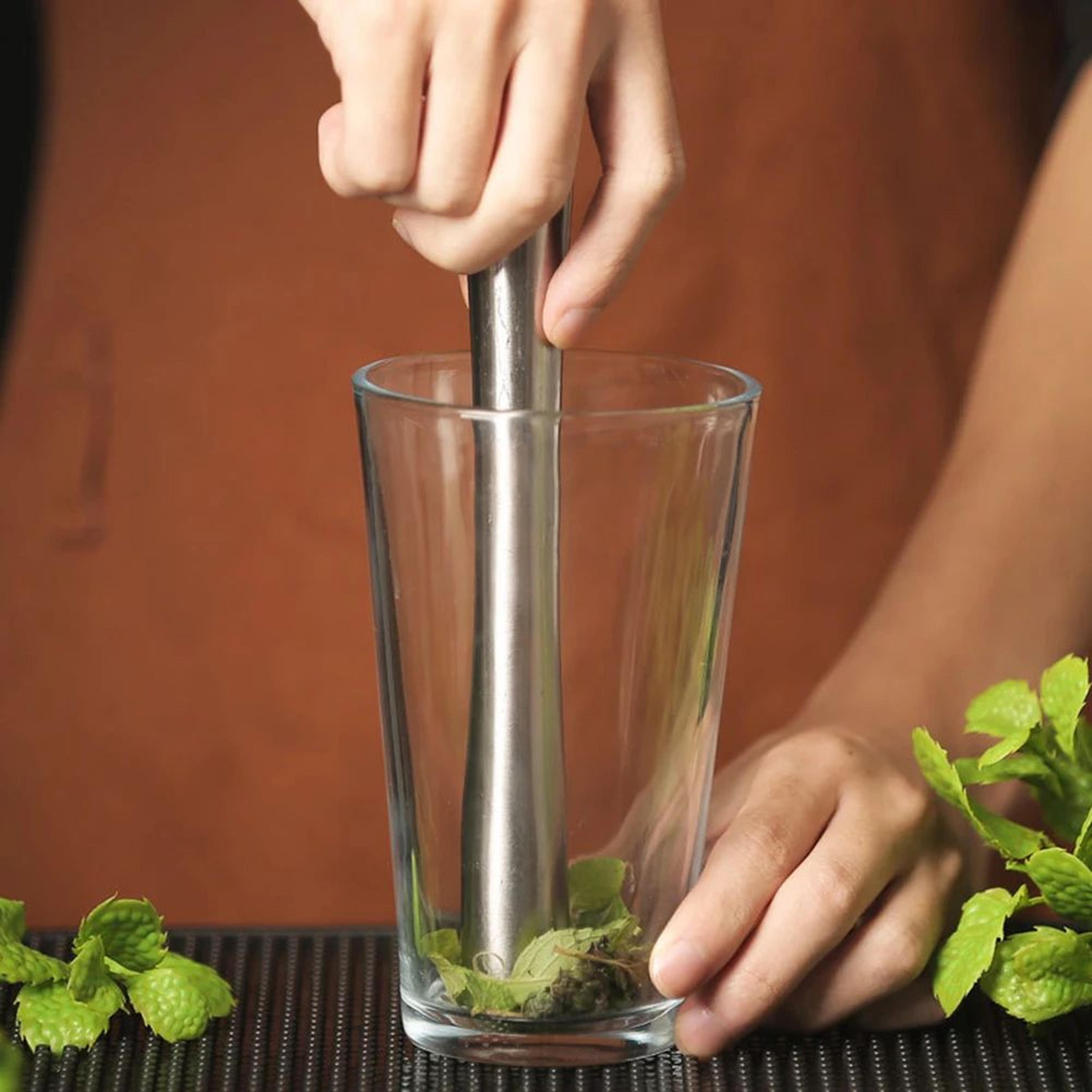 Steel Cocktail Muddler  Mixing Stick  Manual Ice Crusher For Homemade Drinks Cocktail Preparation   1